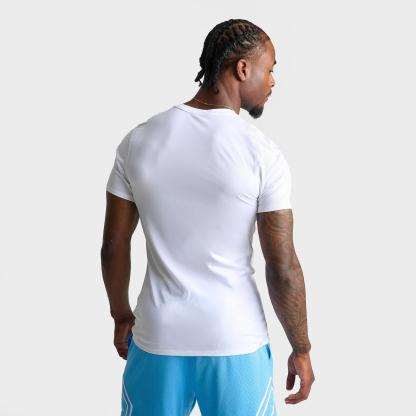 Men's Jordan Sport Dri-FIT Compression Top - White/Black - view 4