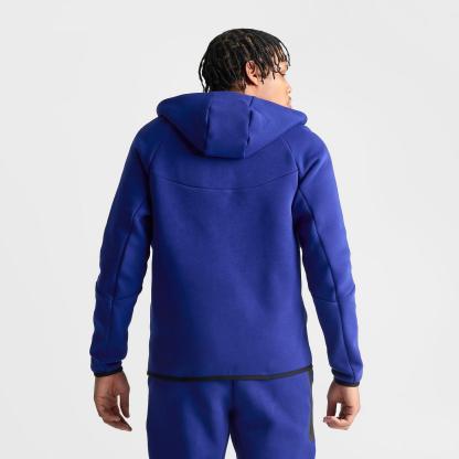 Men's Nike USA Soccer Tech Fleece Windrunner Full-Zip Hoodie - Deep Royal Blue/Challenge Red