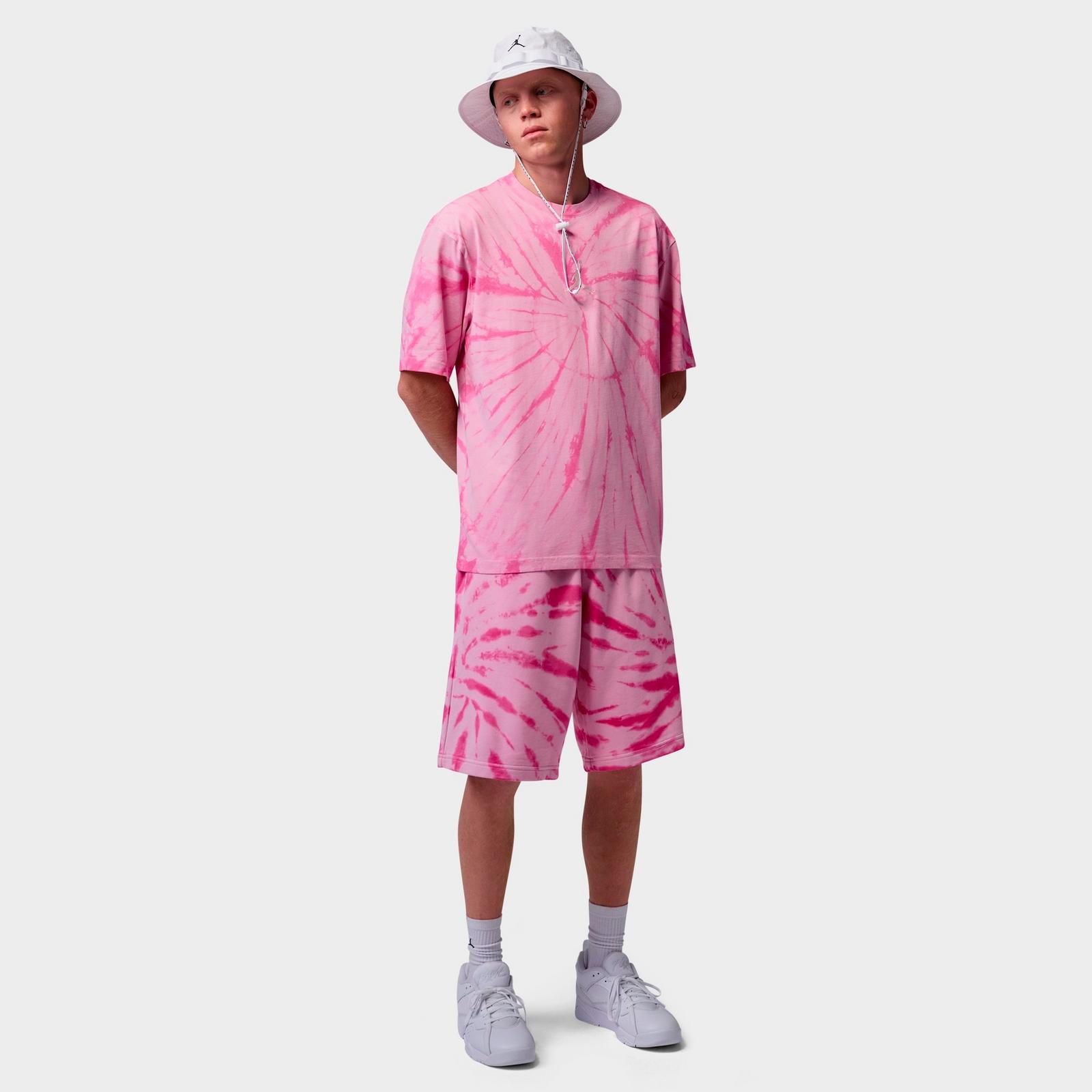 Men's Jordan Brooklyn Tie-Dye Festival T-Shirt - Iced Carmine/Pale Ivory - view 2