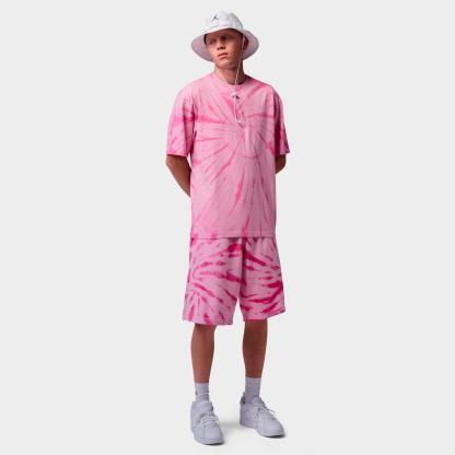 Men's Jordan Brooklyn Tie-Dye Festival T-Shirt - Iced Carmine/Pale Ivory - view 2