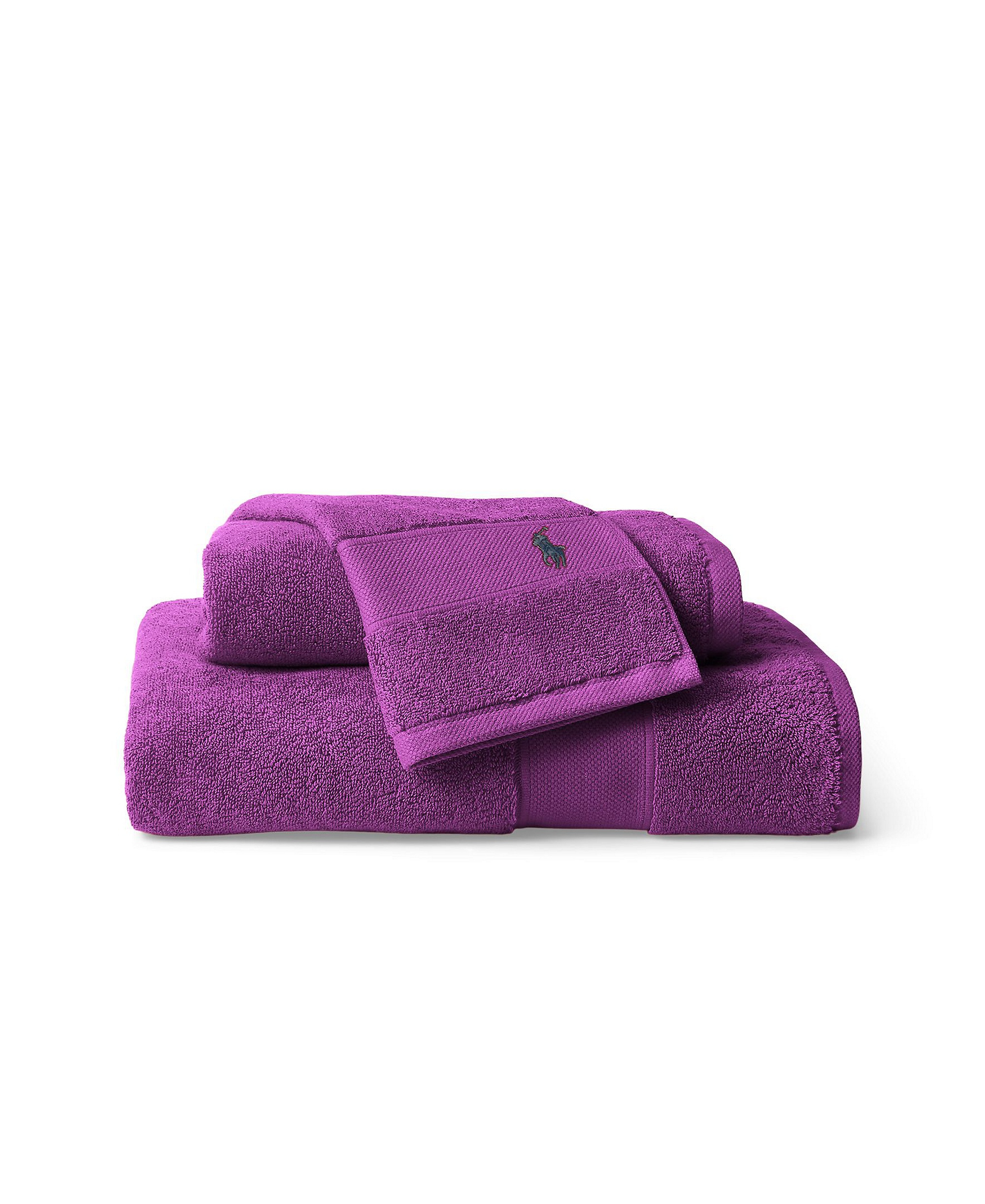 Polo Ralph Lauren Polo Player Cotton Bath Towel, 58" x 30" - Paloma Purple