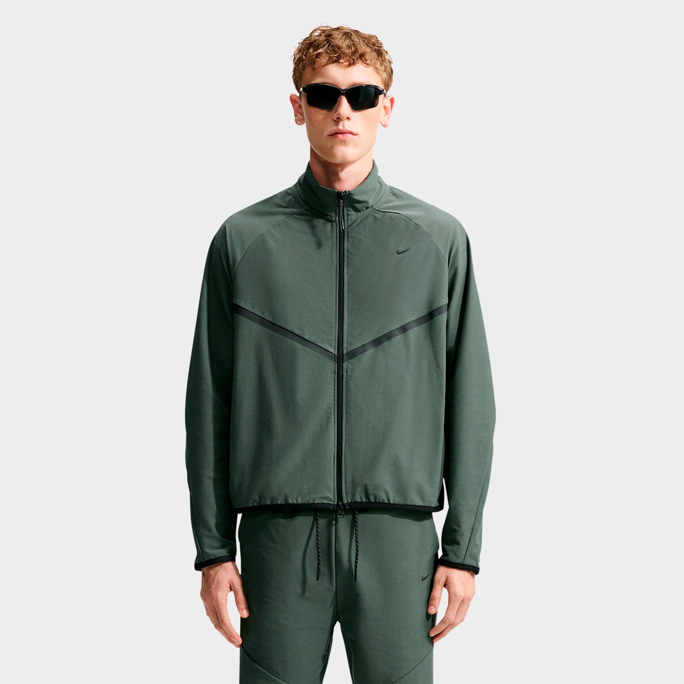Men's Nithtke Sportswear Tech Dri-FIT Shori Knit Full-Zip Track Jacket - Camo Green/Black