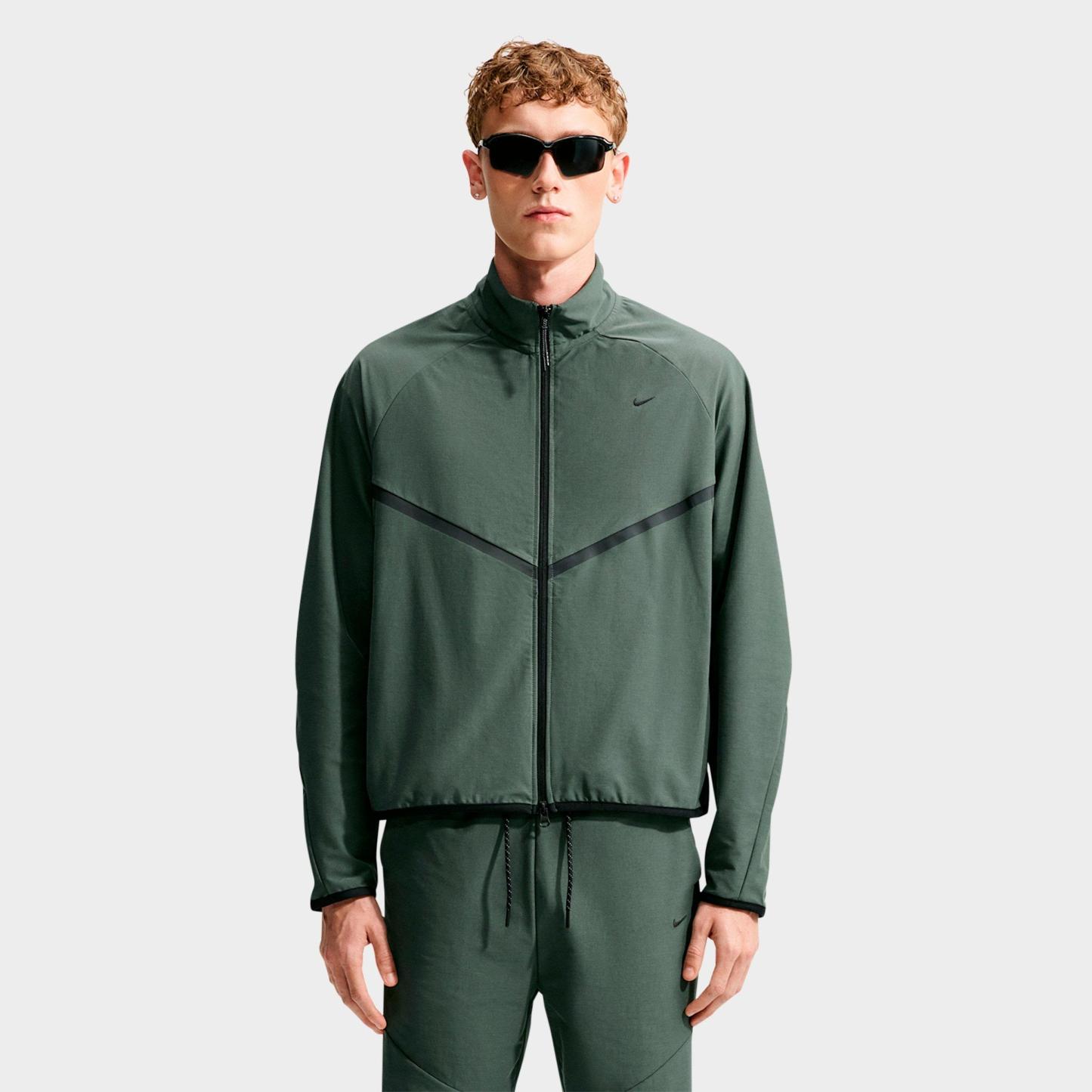 Men's Nithtke Sportswear Tech Dri-FIT Shori Knit Full-Zip Track Jacket - Camo Green/Black