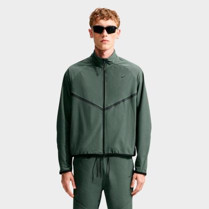 Men's Nithtke Sportswear Tech Dri-FIT Shori Knit Full-Zip Track Jacket - Camo Green/Black