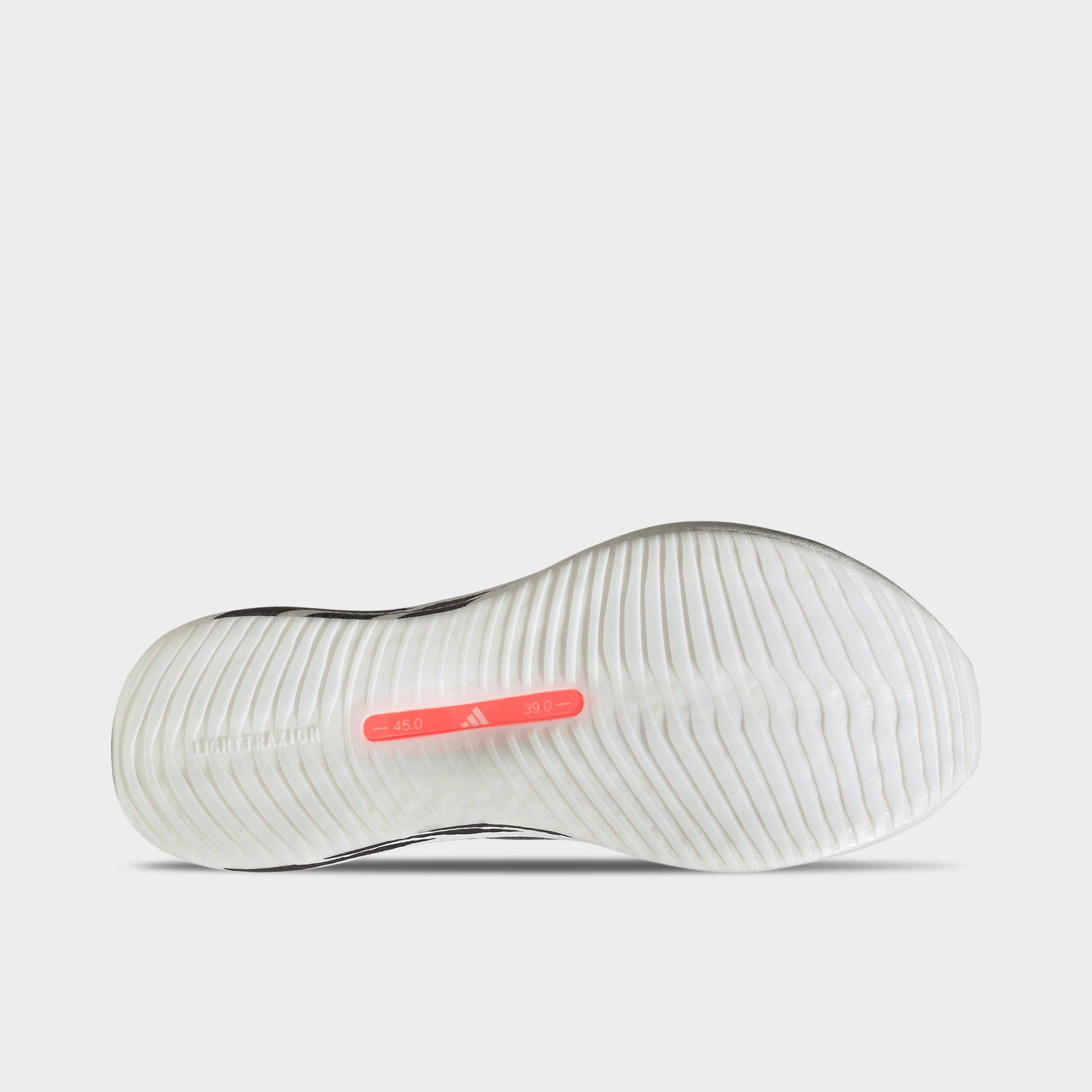 Men's adidas Hyperboost Edge Running Shoes - Part 1 - Cloud White/Aurora Onix/Solar Turbo - Bottom view