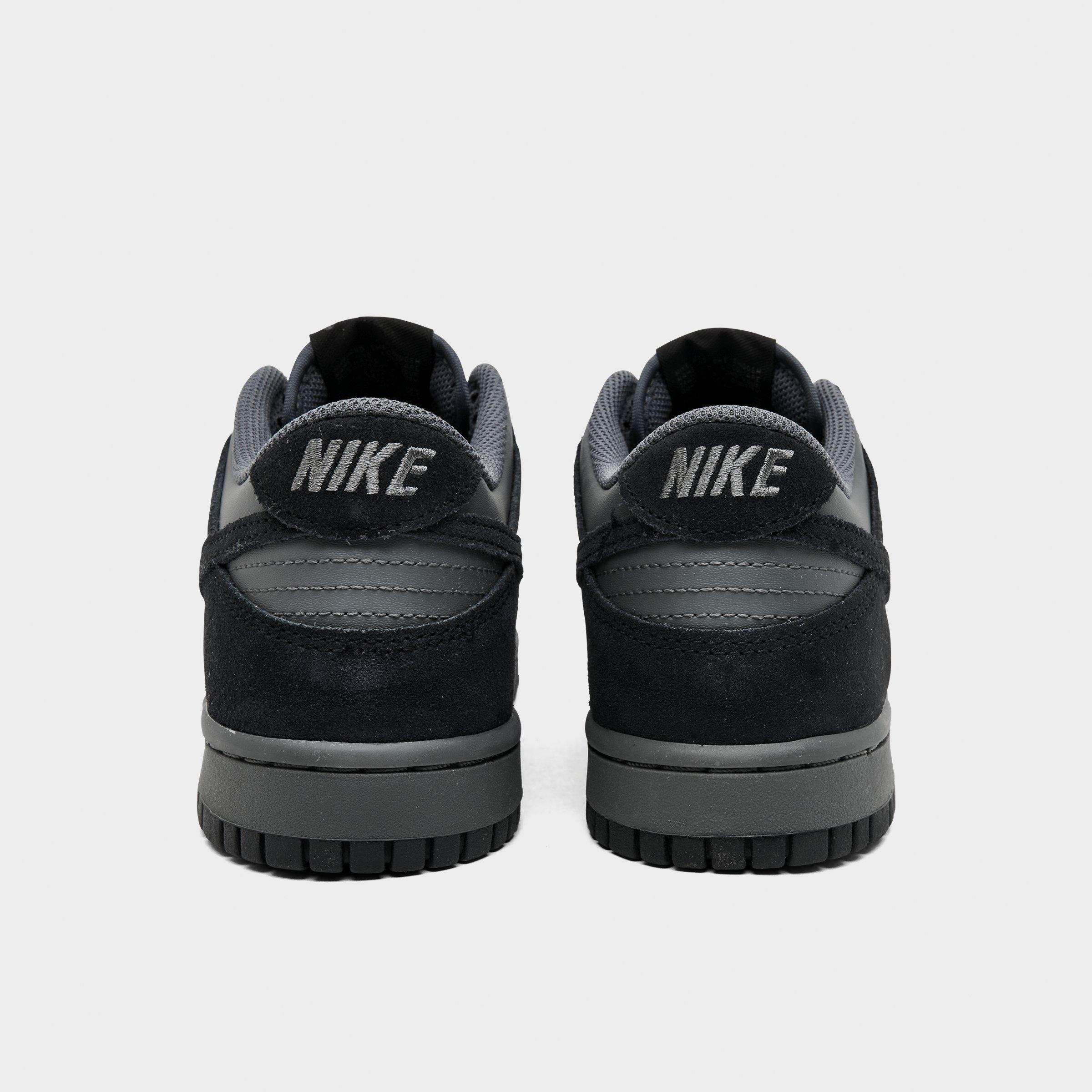Big Kids' Nithtke Dunk Low Casual Shoes - Part 1 - Iron Grey/Black - Back view