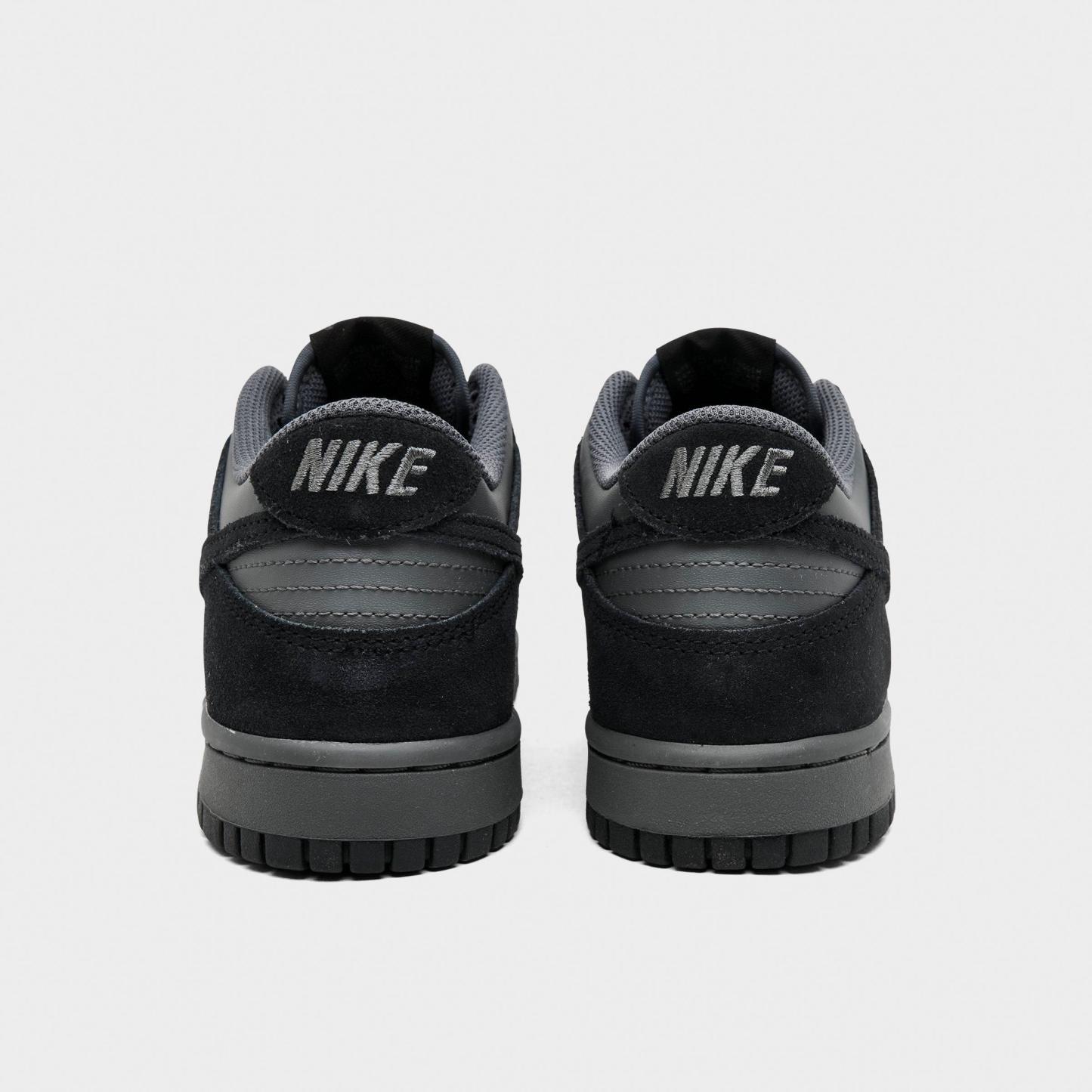 Big Kids' Nithtke Dunk Low Casual Shoes - Part 1 - Iron Grey/Black - Back view