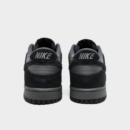 Big Kids' Nithtke Dunk Low Casual Shoes - Part 1 - Iron Grey/Black - Back view