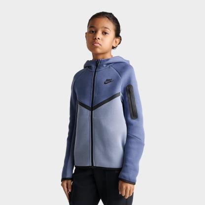 Big Kids' Nithtke Sportswear Tech Fleece Full-Zip Hoodie - Diffused Blue/Ashen