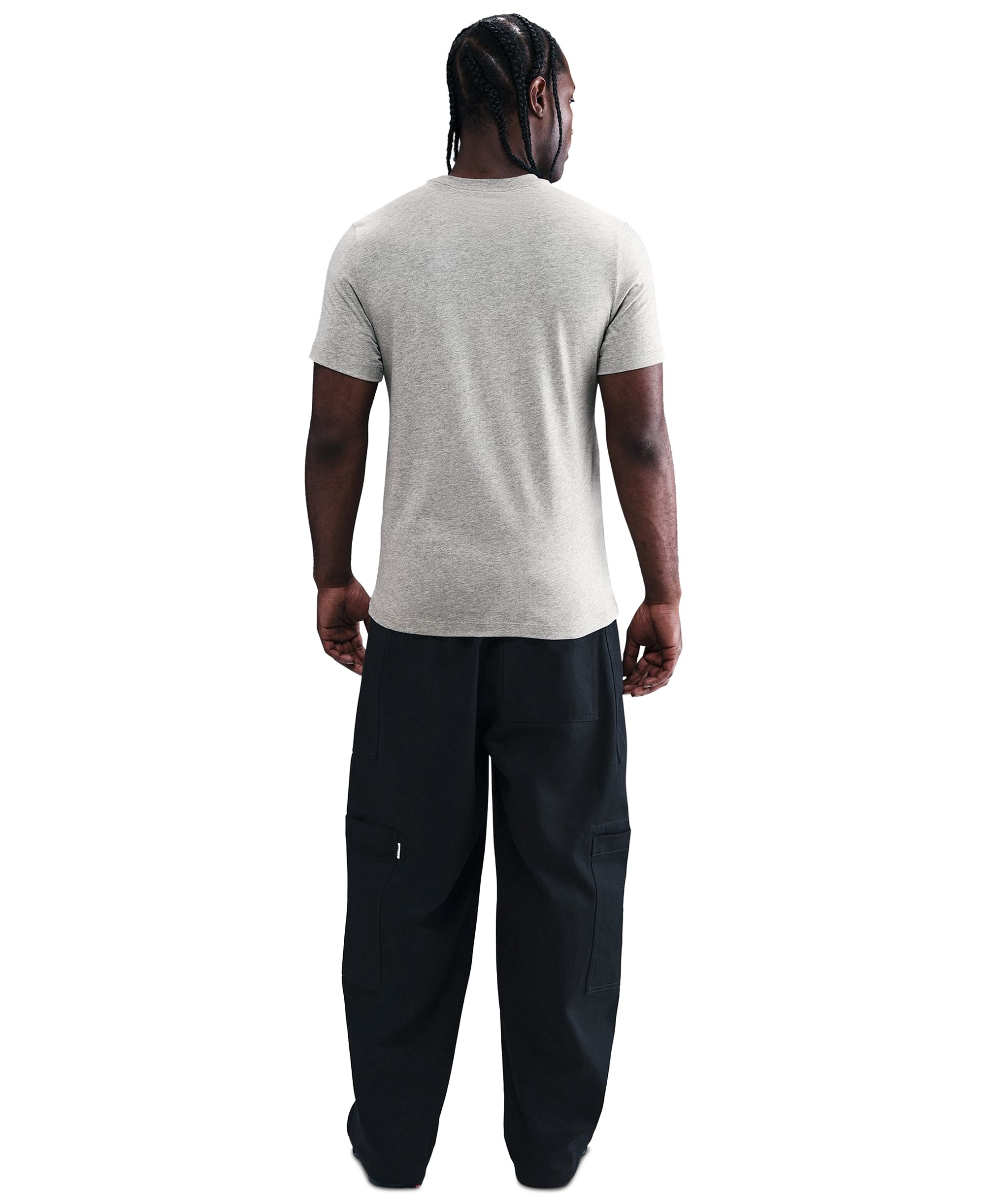 Nike Men's Swoosh Short-Sleeve T-Shirt - Dark Gray Heather