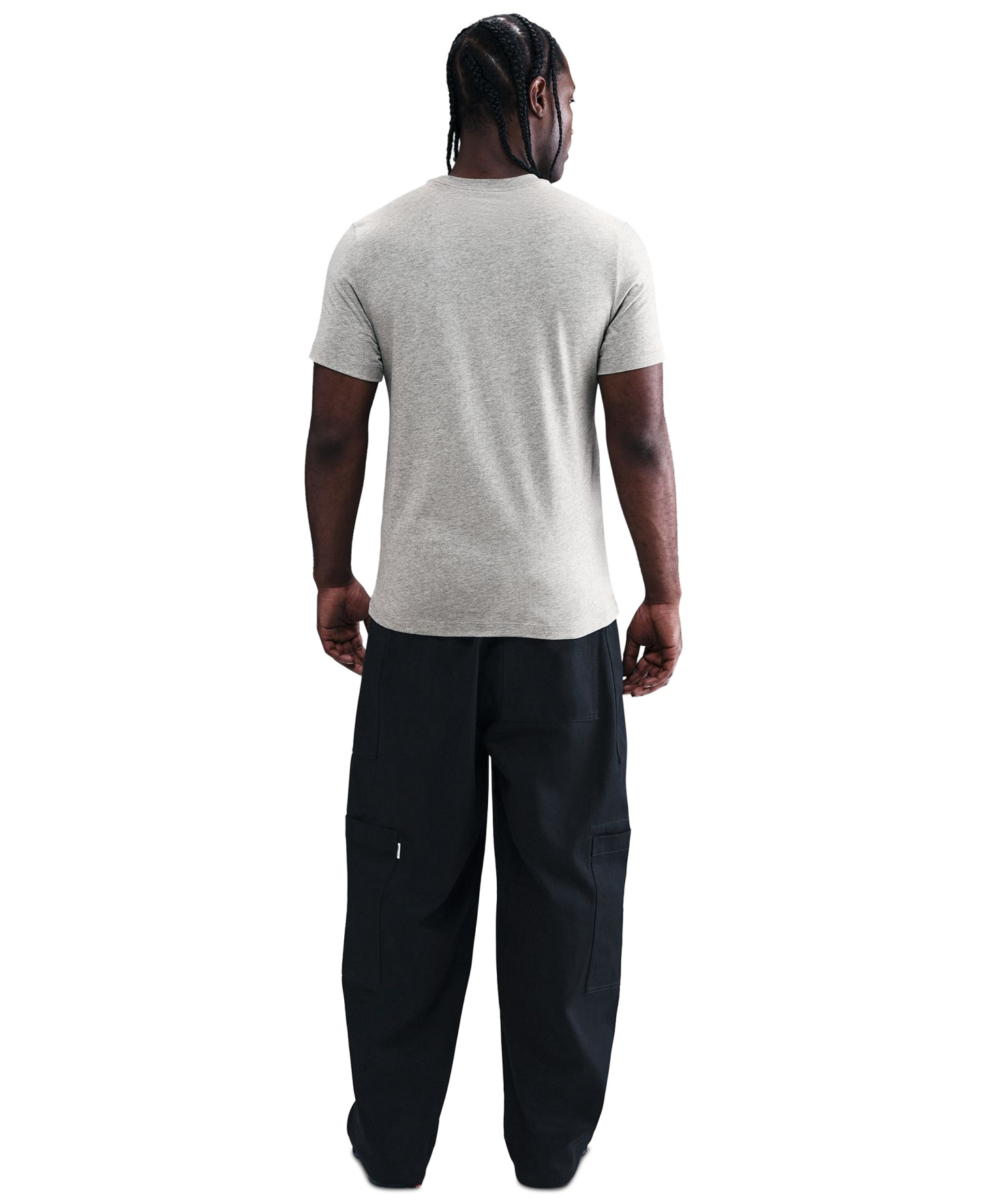 Nike Men's Swoosh Short-Sleeve T-Shirt - Dark Gray Heather