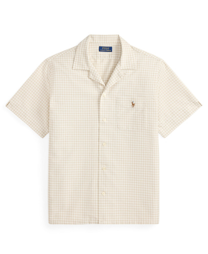Polo Ralph Lauren Men's Classic-Fit Short-Sleeve Oxford Shirt - Basic Sand White