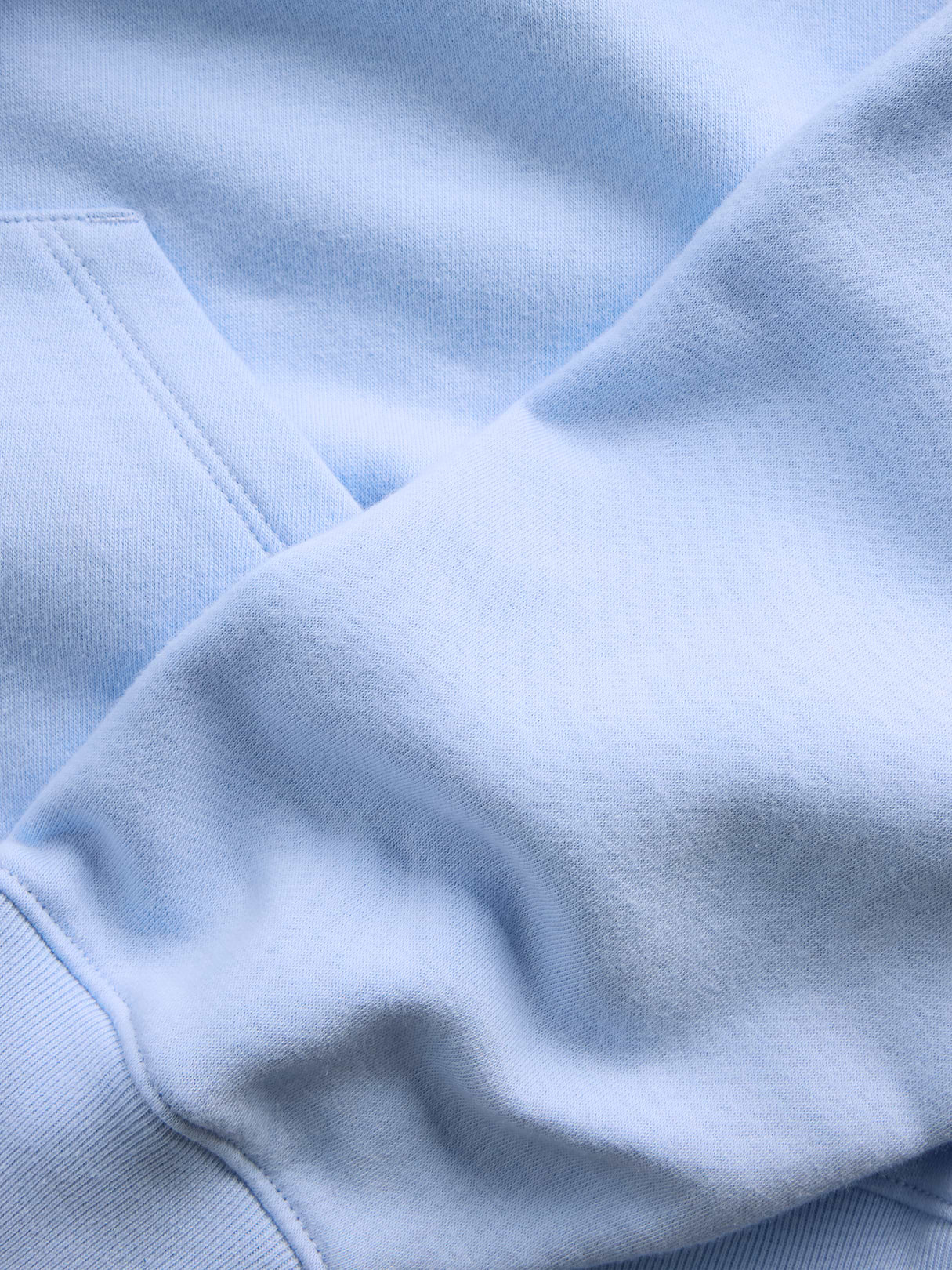 VintageSoft Wedge Zip Hoodie - Cerulean blue