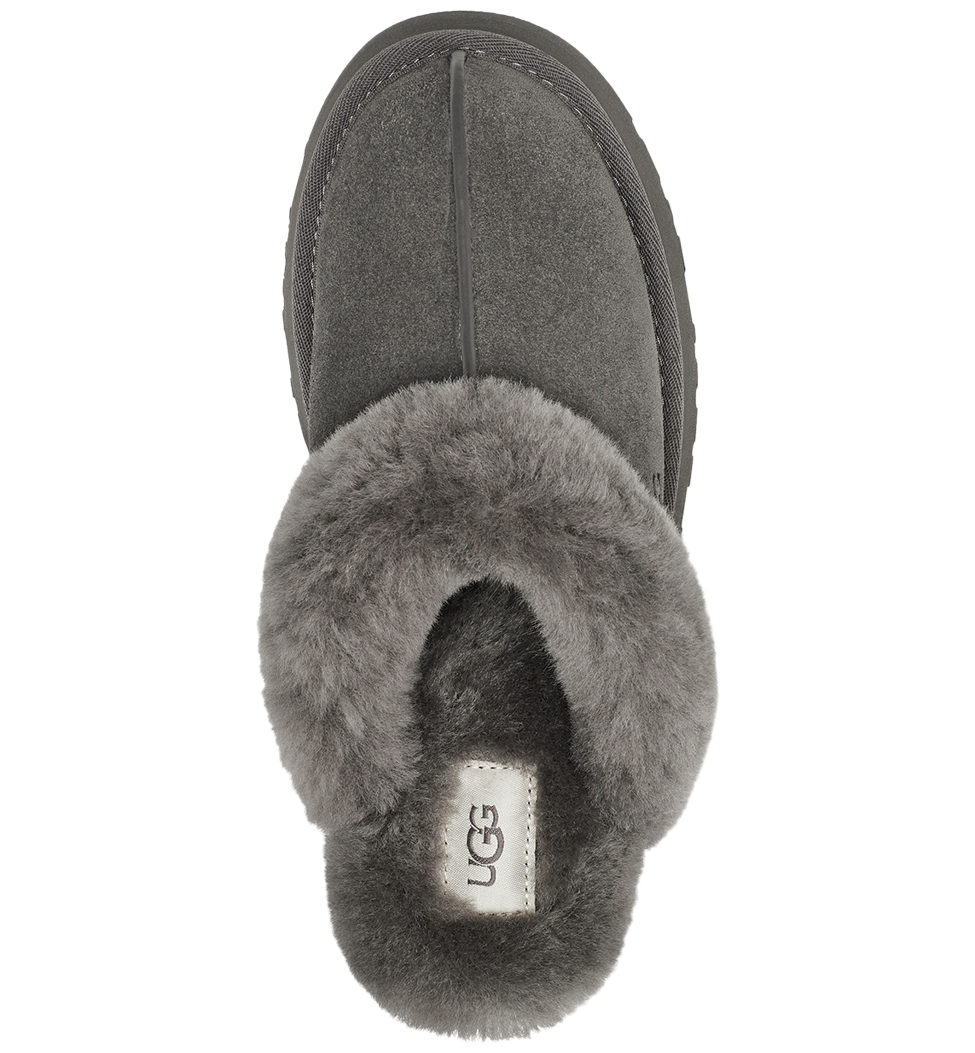 UGG® Women's Disquette Slip-On Clog Slippers - Charcoal