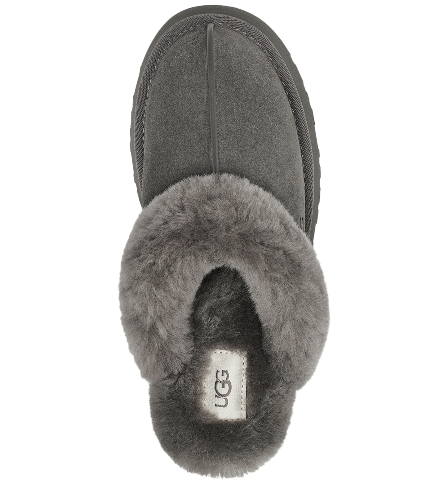 UGG® Women's Disquette Slip-On Clog Slippers - Charcoal