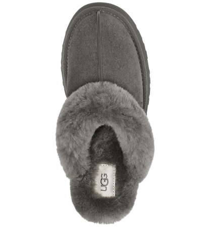 UGG® Women's Disquette Slip-On Clog Slippers - Charcoal