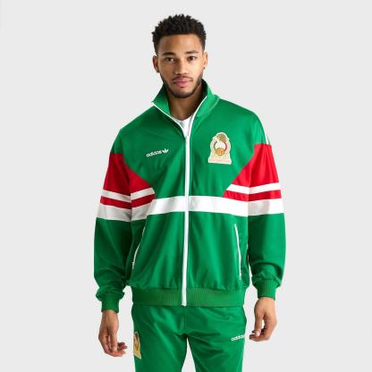 Men's adidas Mexico Home 1986 Soccer Track Top - Green - view 1