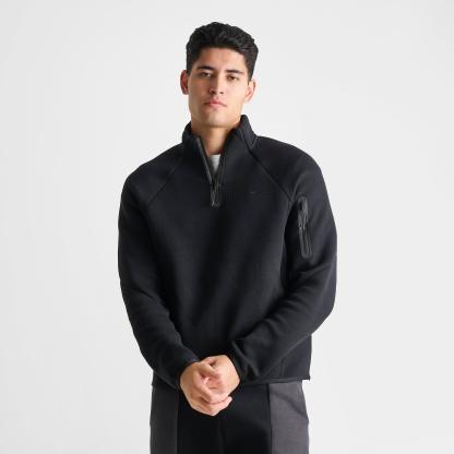 Men's Nithtke Tech Fleece Quarter-Zip Top - Black/Black