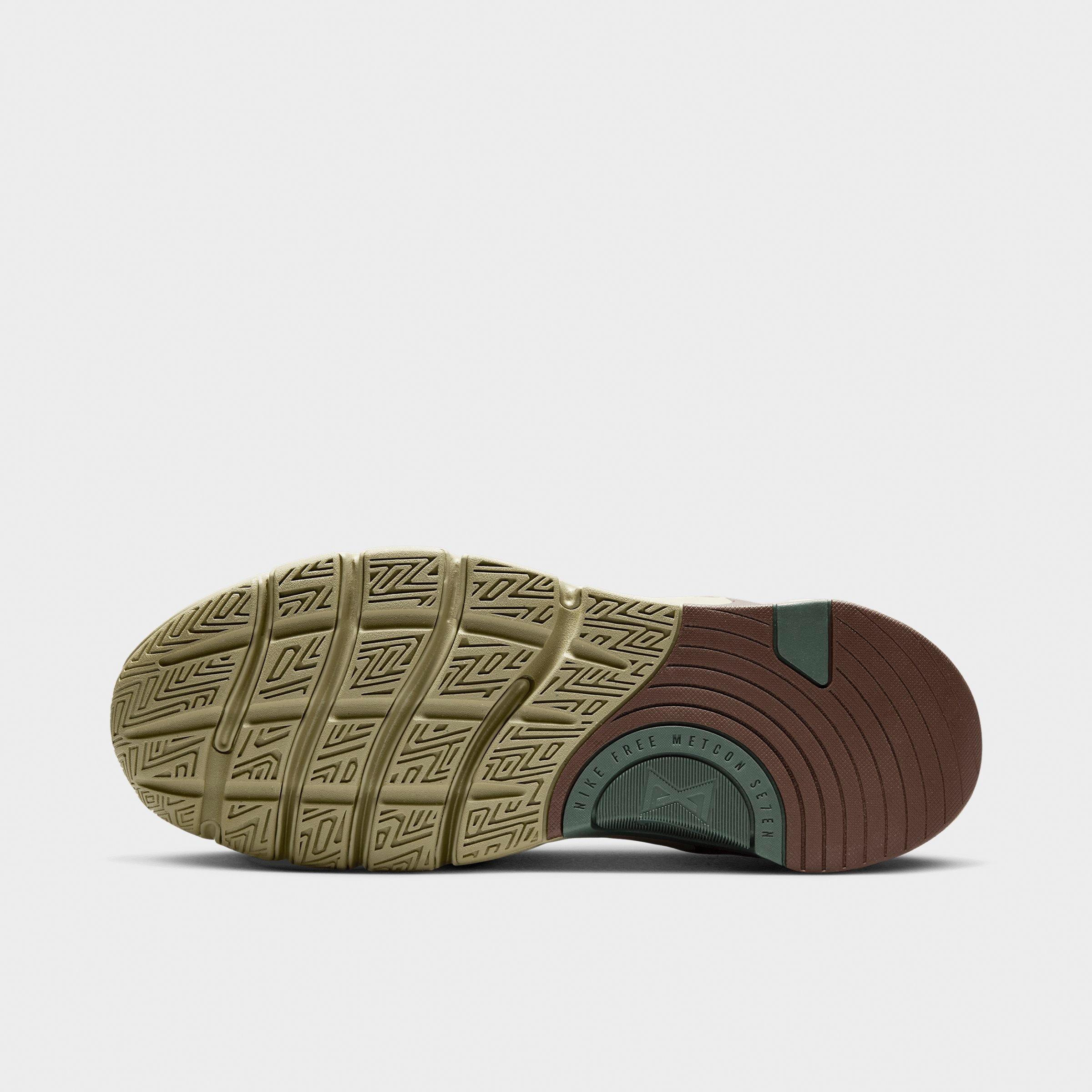 Men's Nithtke Free Metcon 7 Training Shoes - Light Khaki/Light Chocolate/Neutral Olive/Light Khaki - Bottom view