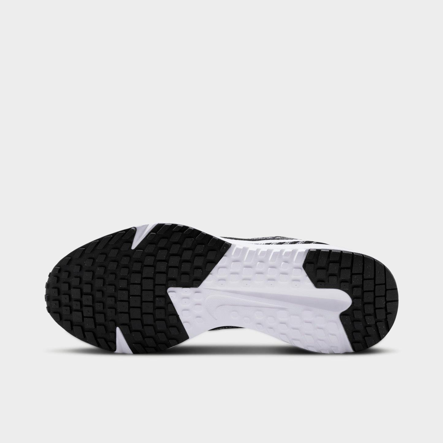 Men's Nithtke Run Defy Running Shoes - Black/White - Bottom view