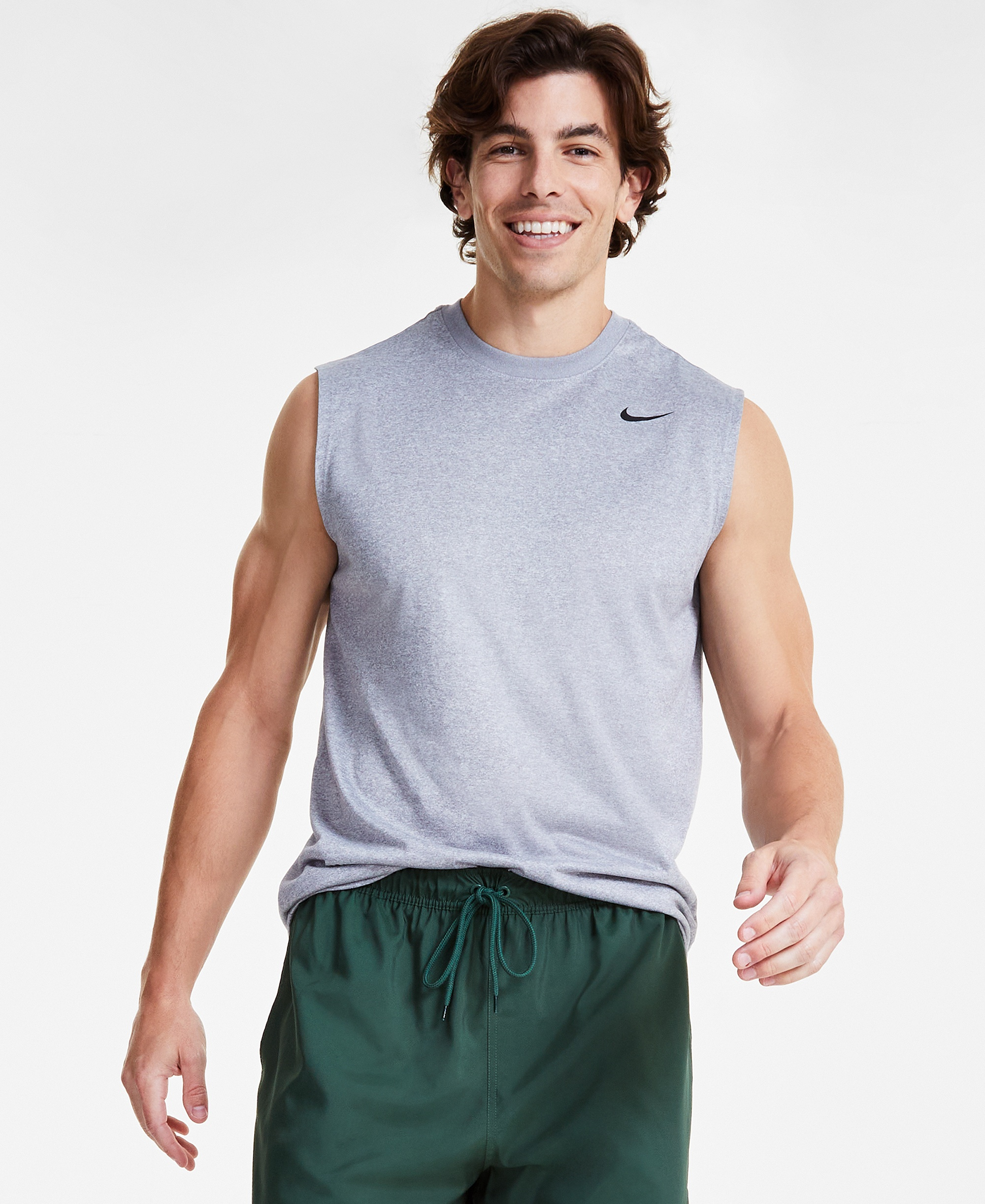Nike Men's Legend Dri-FIT Sleeveless Fitness T-Shirt - Tumbled Grey
