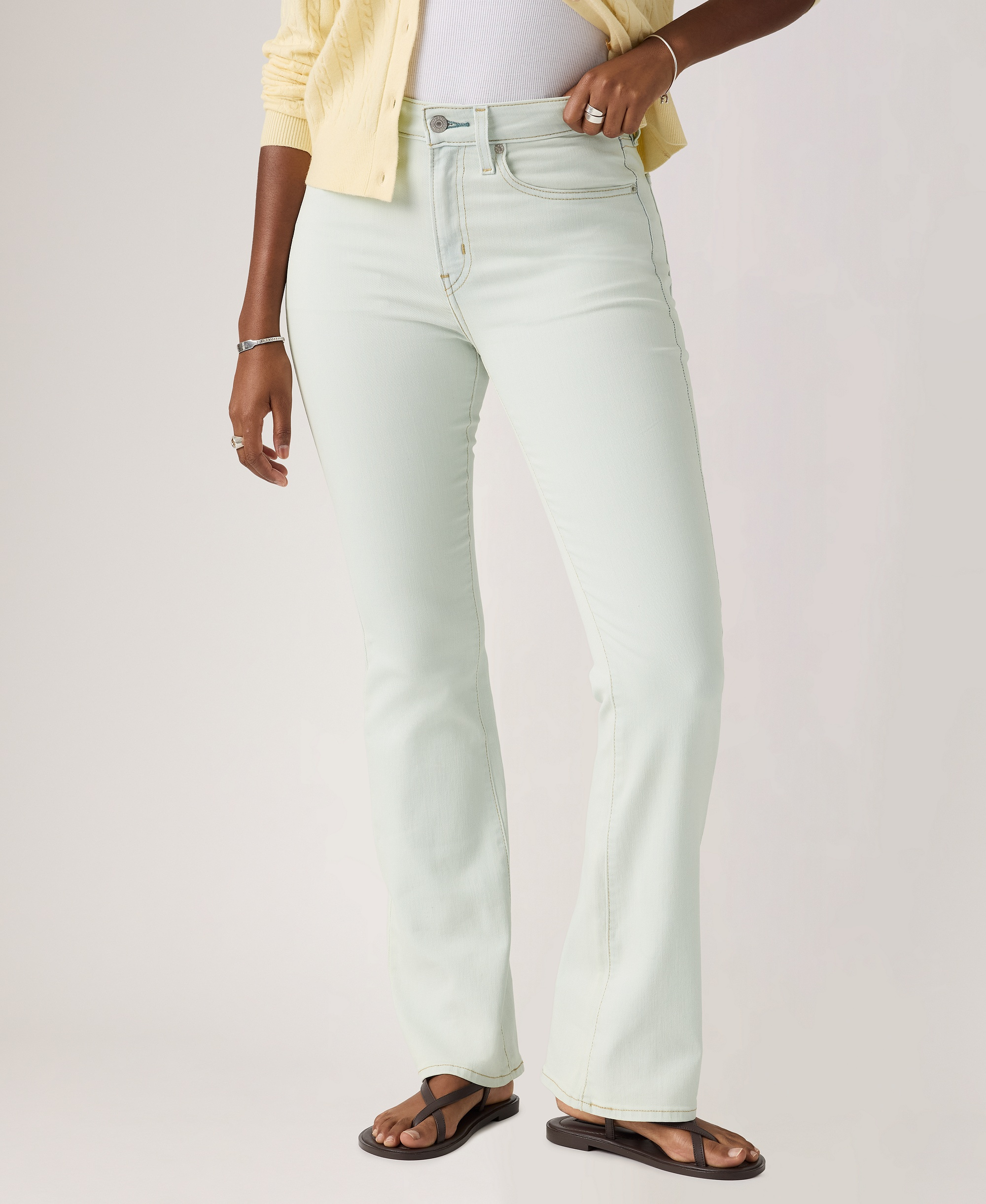 Levi's 725 High-Waist Classic Stretch Bootcut Jeans - Lake Life