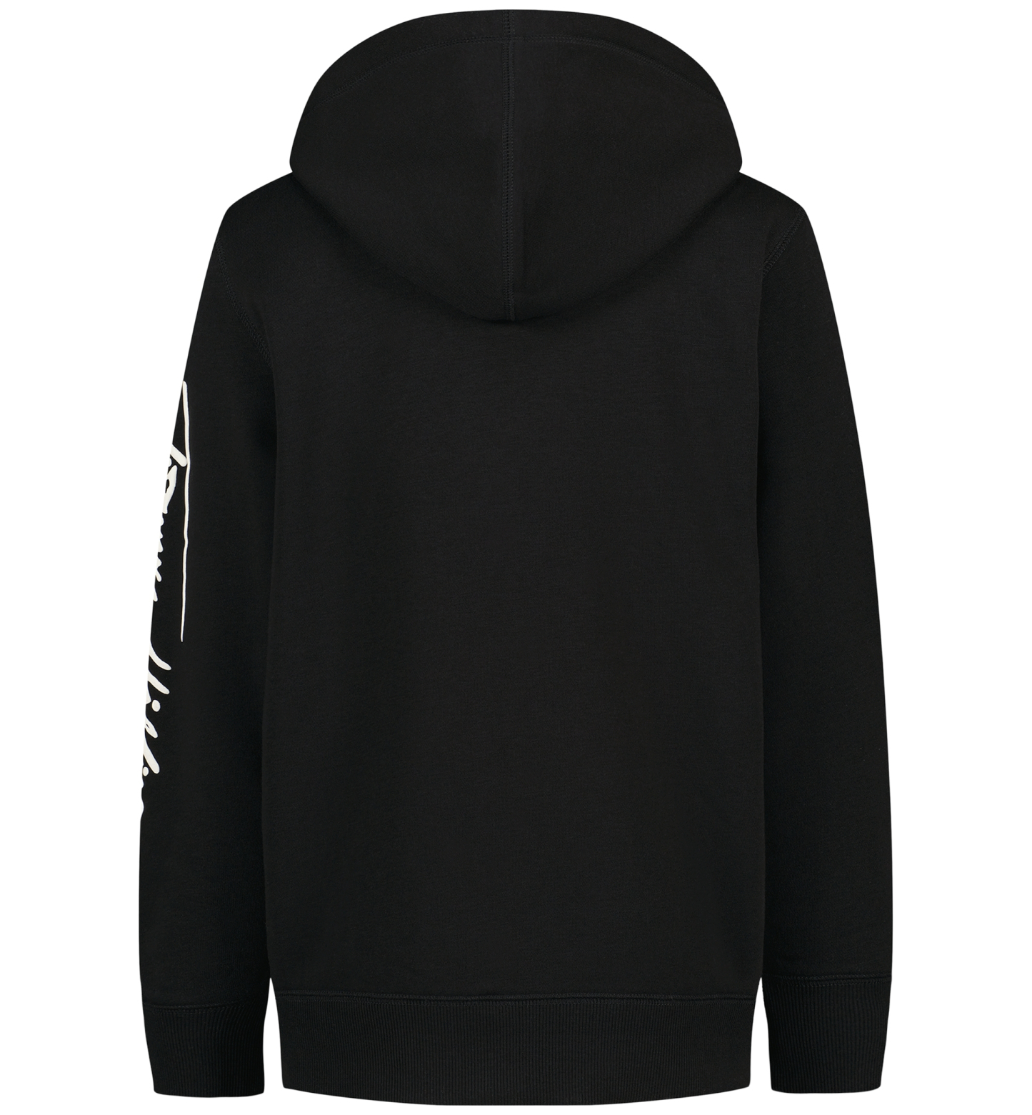 Tommy Hilfiger Boys' 8-20 Signature Full Zip Kangaroo-Pocket Cotton-Polyester Blend Zip Hoodie - Black