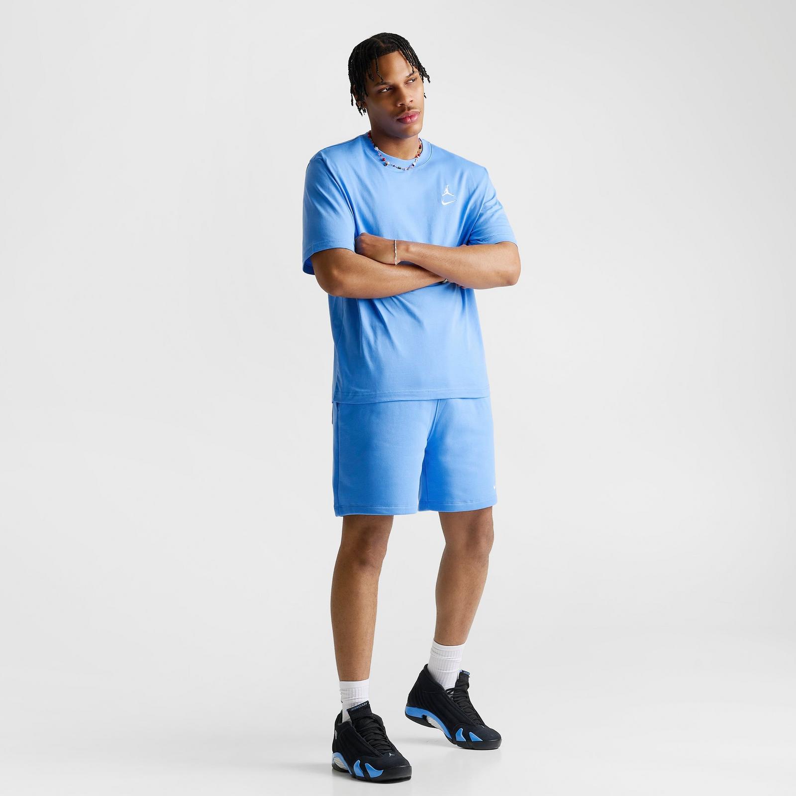 Men's Jordan Brooklyn Swoosh Logo T-Shirt - University Blue/White - view 2