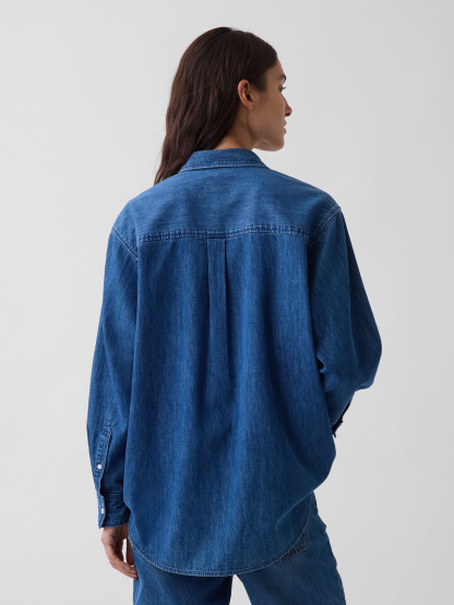 Denim Big Shirt - Medium wash