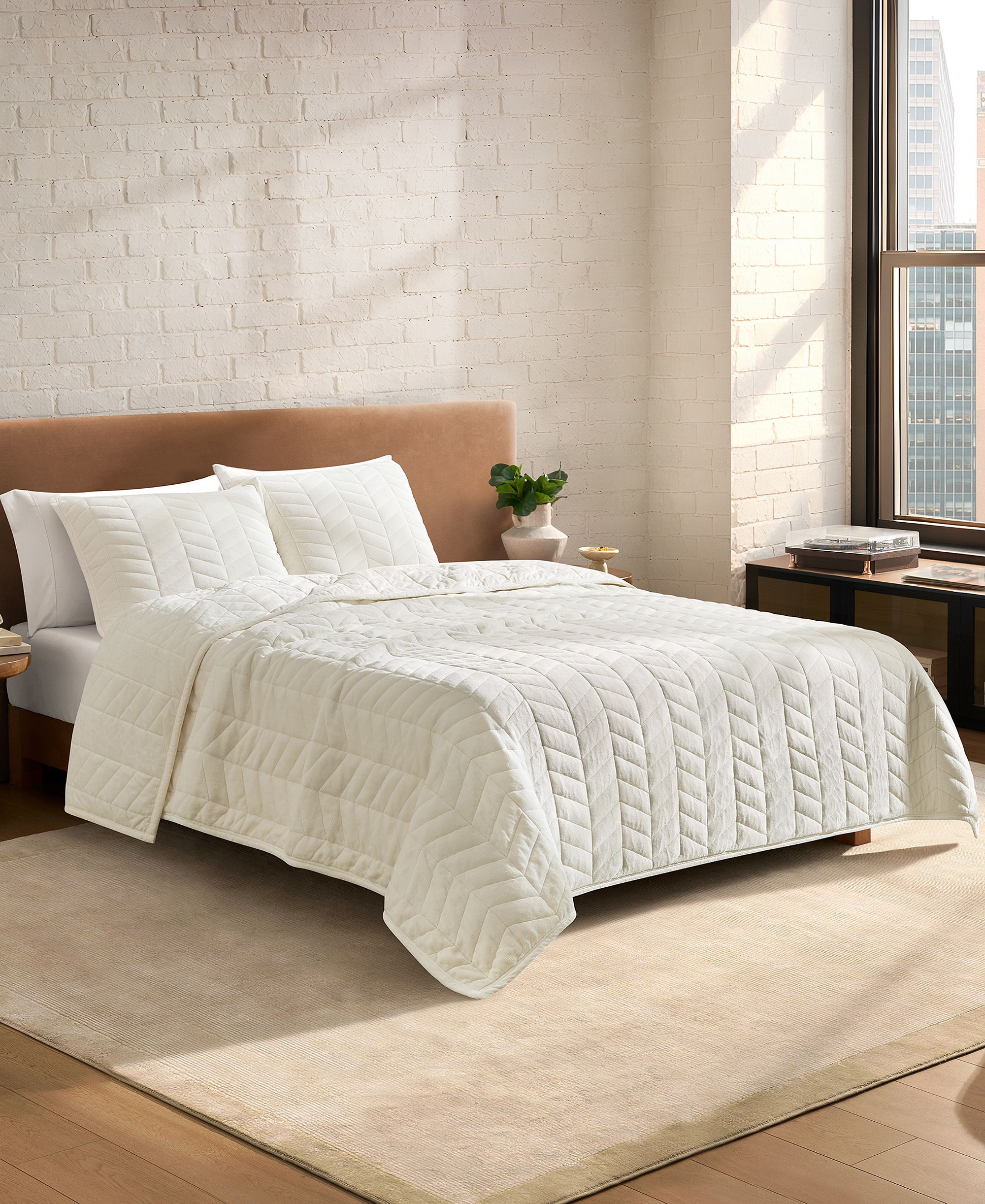 UGG® Coco 2-Piece Quilt Set, Twin/Twin XL - Coffee Berry