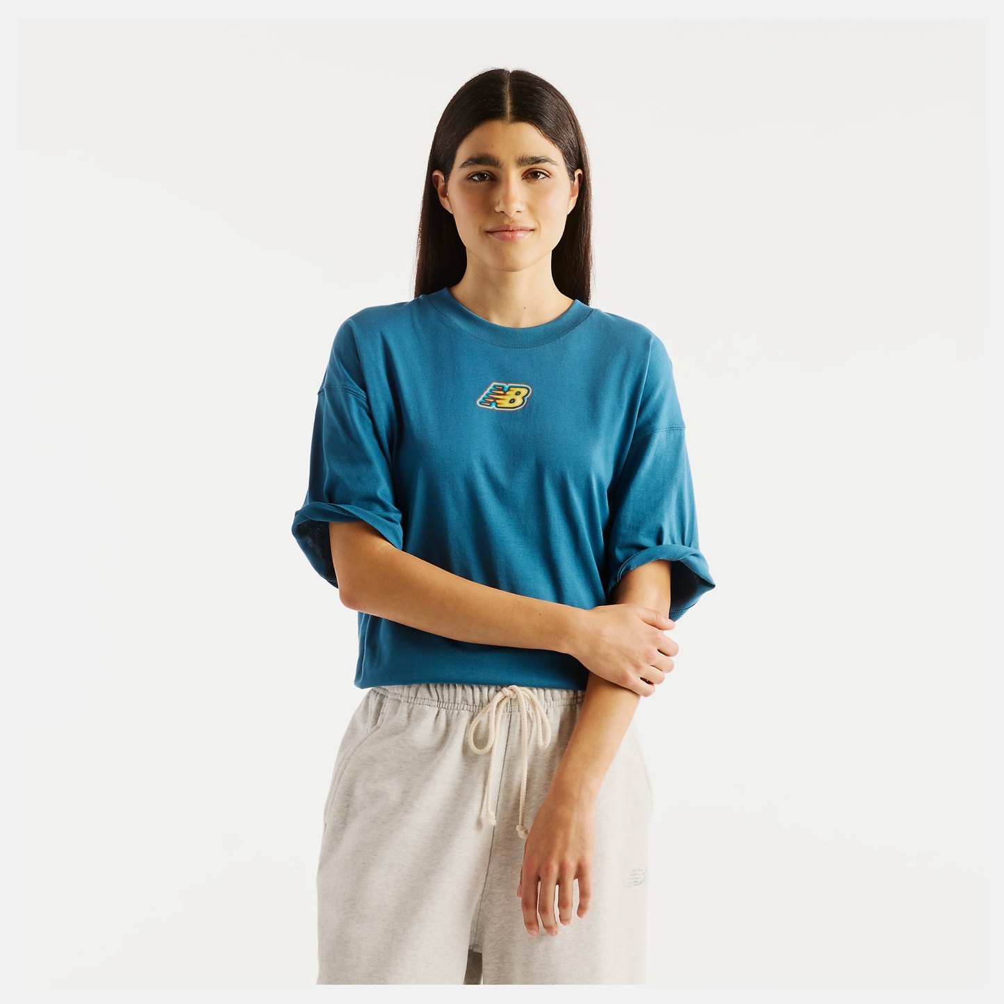 New Balance Sticker Pack Oversized T-Shirt, WT62P2R0STS