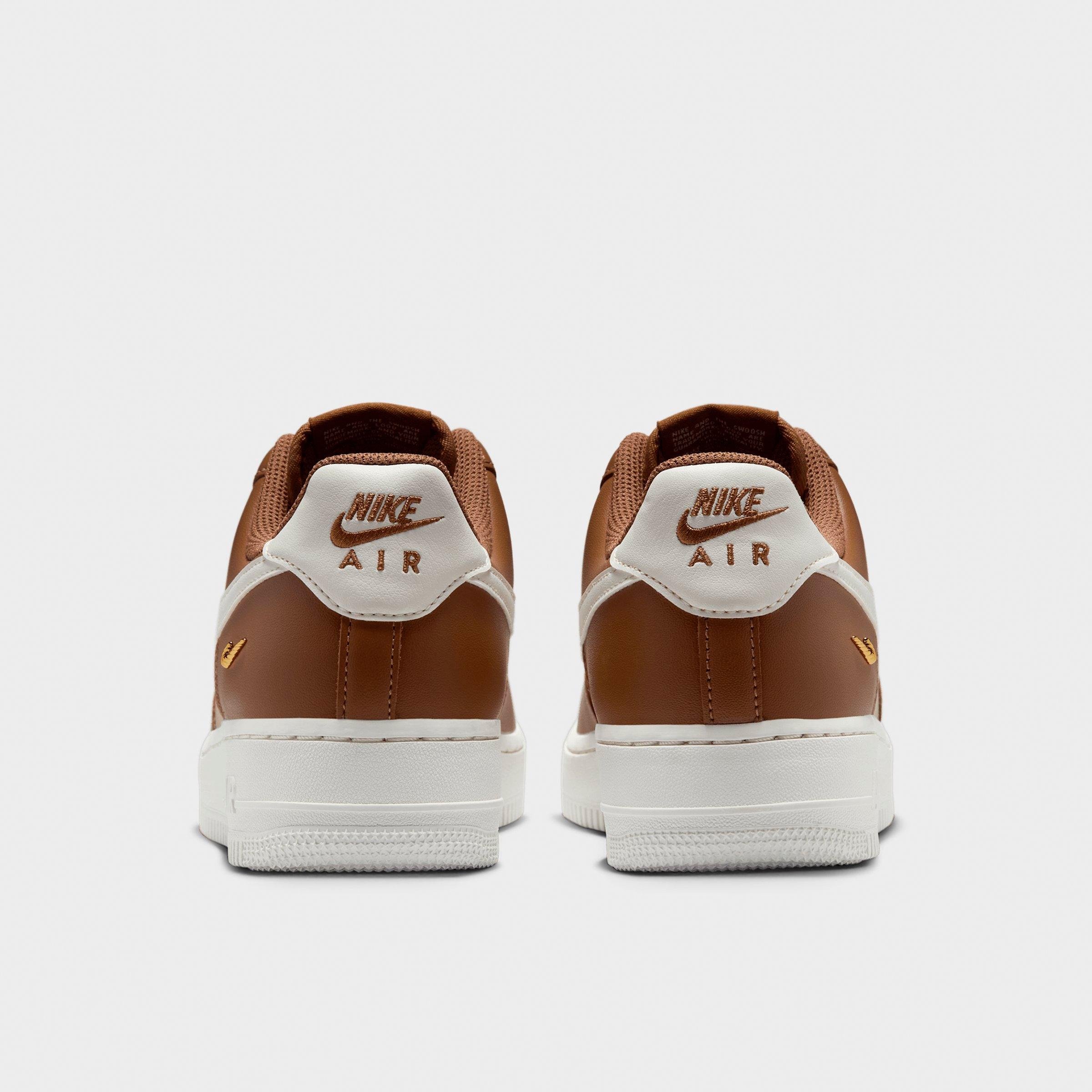 Women's Nithtke Air Force 1 '07 SE Casual Shoes - Light British Tan/Hemp/Metallic Gold/Sail - Back view