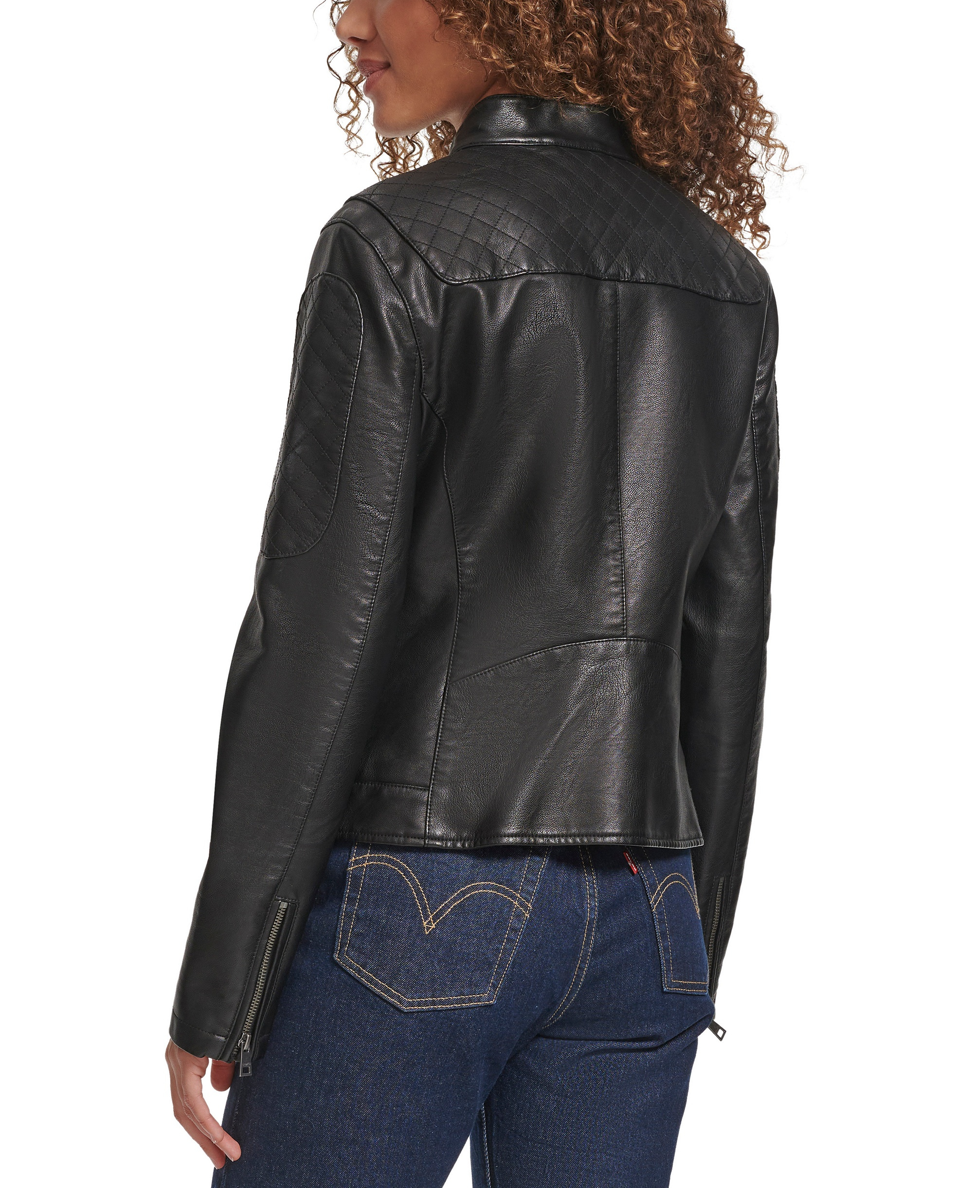 Levi's Women's Faux Leather Biker Jacket - Black