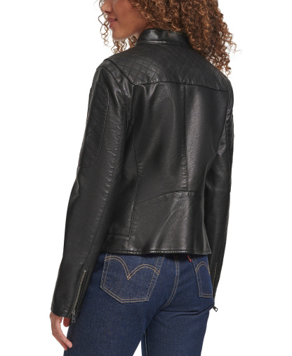 Levi's Women's Faux Leather Biker Jacket - Black