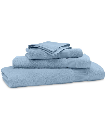 Lauren Ralph Lauren Sanders Solid Antimicrobial Cotton Bath Towel, 30" x 56" - Blue Slate