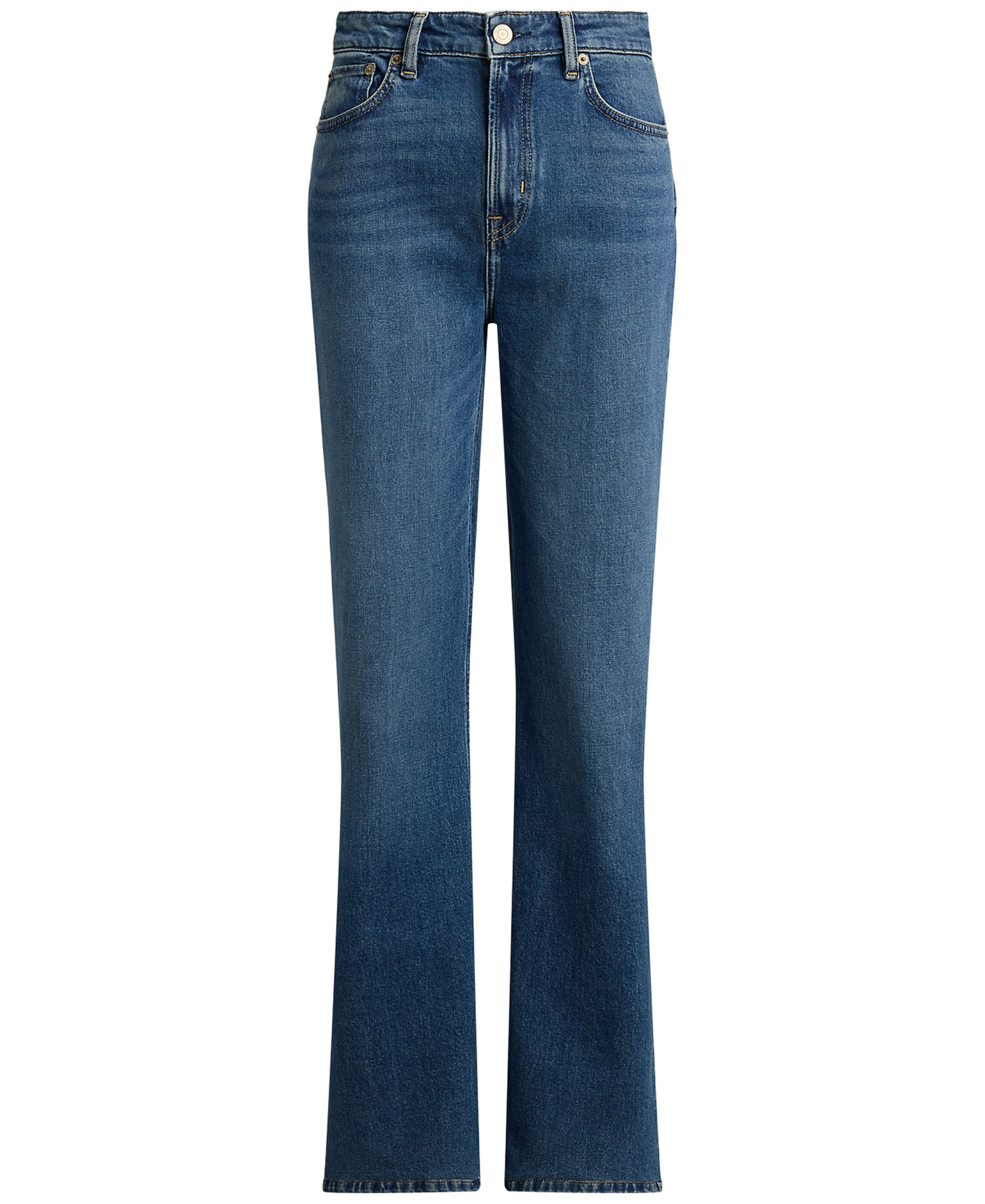 Lauren Ralph Lauren Women's High-Rise Straight Jeans - Atlantic Blue Wash