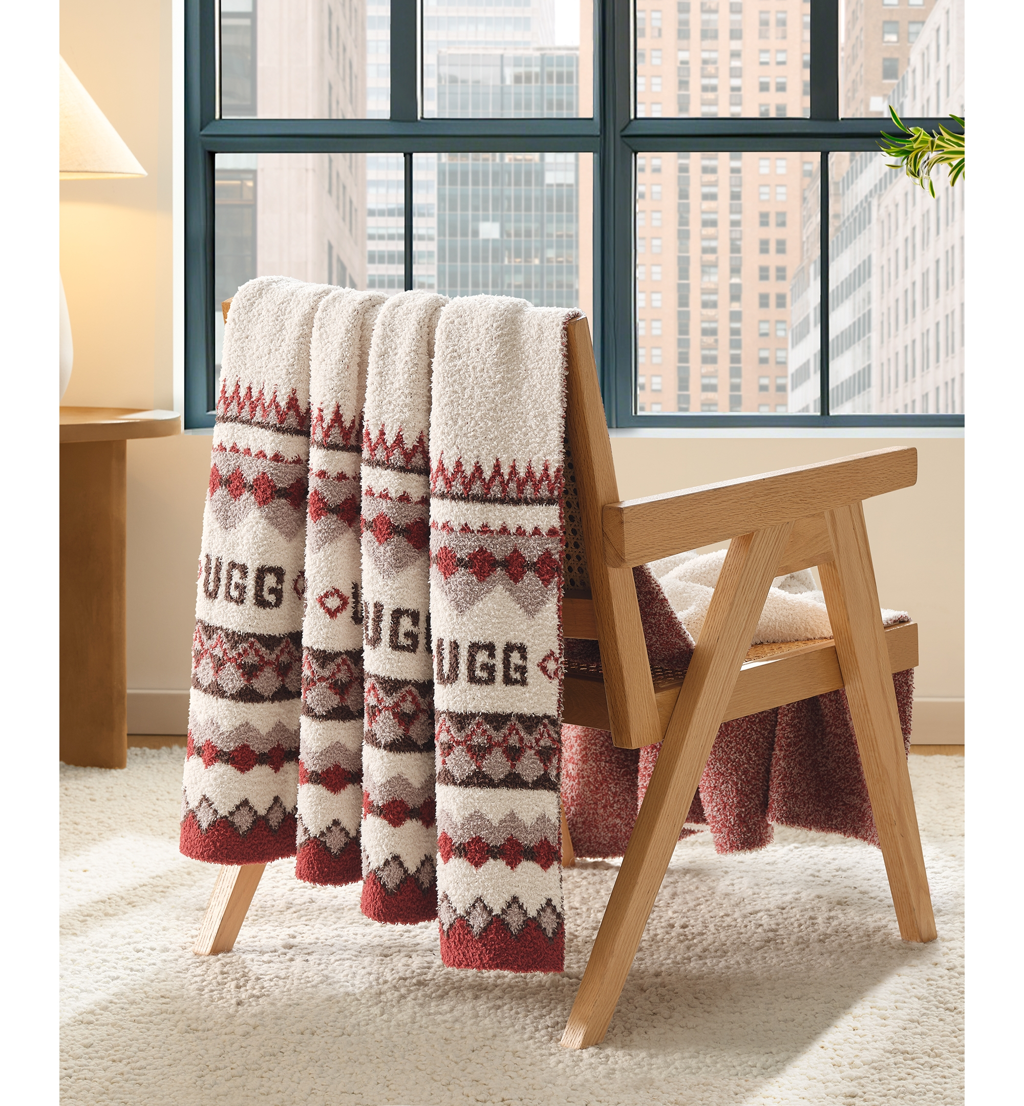 UGG® Polaris Knit Throw, 50" x 70" - Cream