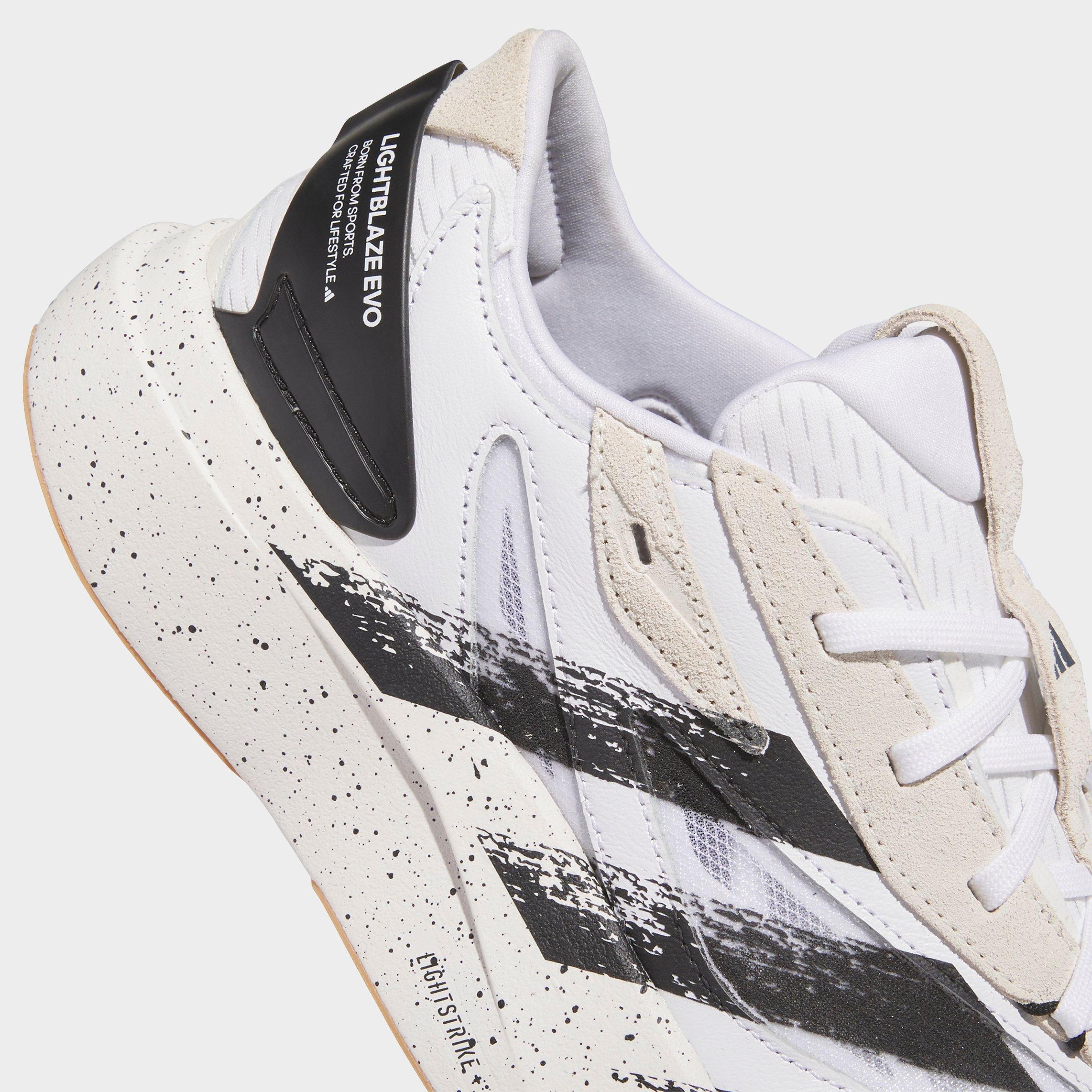 Men's adidas Lightblaze EVO SL Casual Shoes - Clay/Core Black/Off White - Detail shot