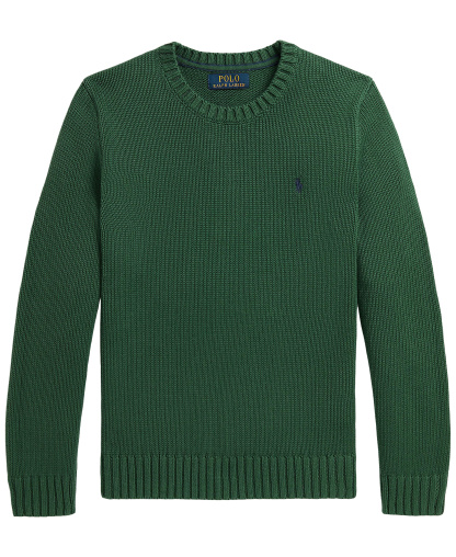 Polo Ralph Lauren Boys' 8-20 Cotton Crewneck Sweater - Verano Green