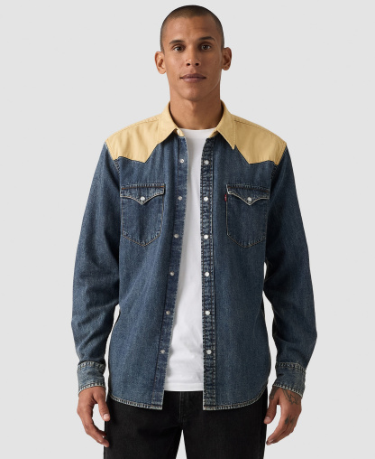 Levi's Men's Classic-Fit Western Shirt - Blue