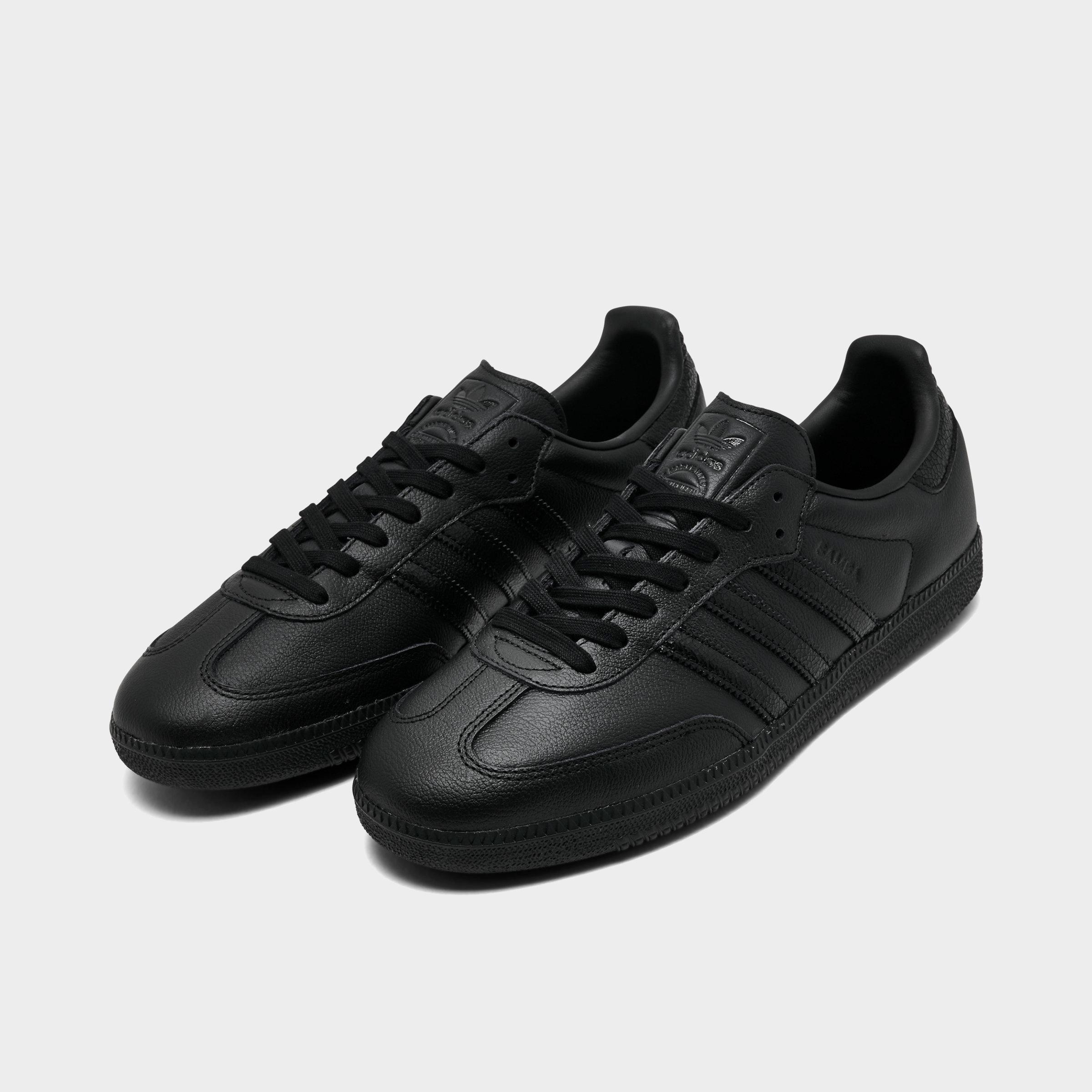 Men's adidas Originals Samba OG Casual Shoes - Part 2 - Core Black/Core Black/Core Black - Both shoes facing left