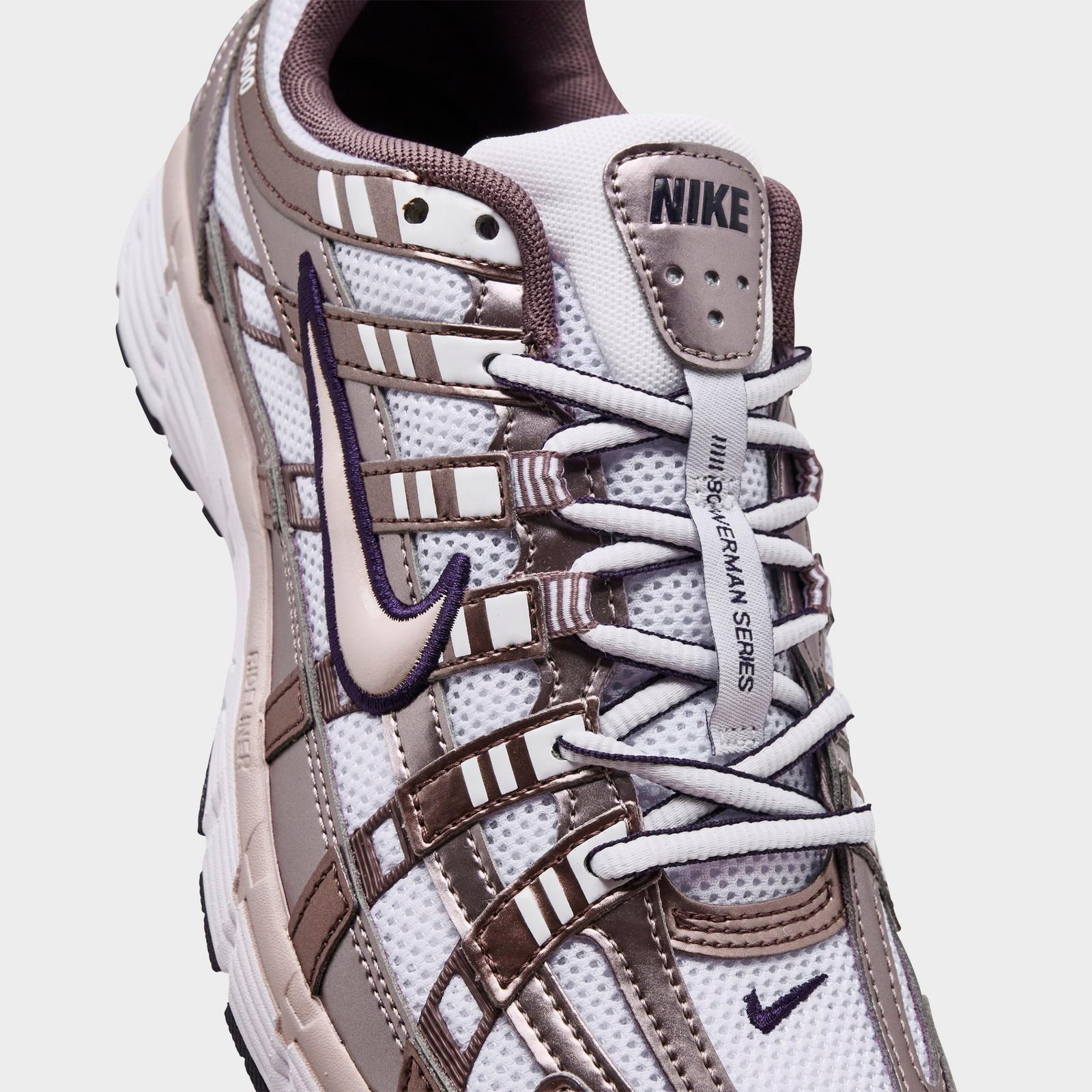 Women's Nike P-6000 Casual Shoes - White/Purple Dynasty/Light Violet Ore