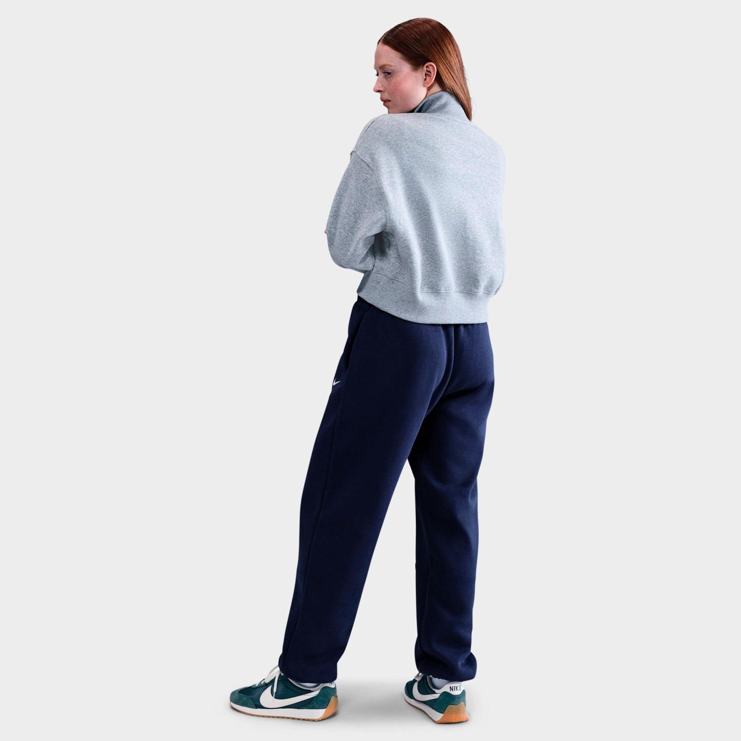 Women's Nithtke Sportswear Phoenix Fleece Oversized High-Waisted Jogger Pants - Midnight Navy/Sail