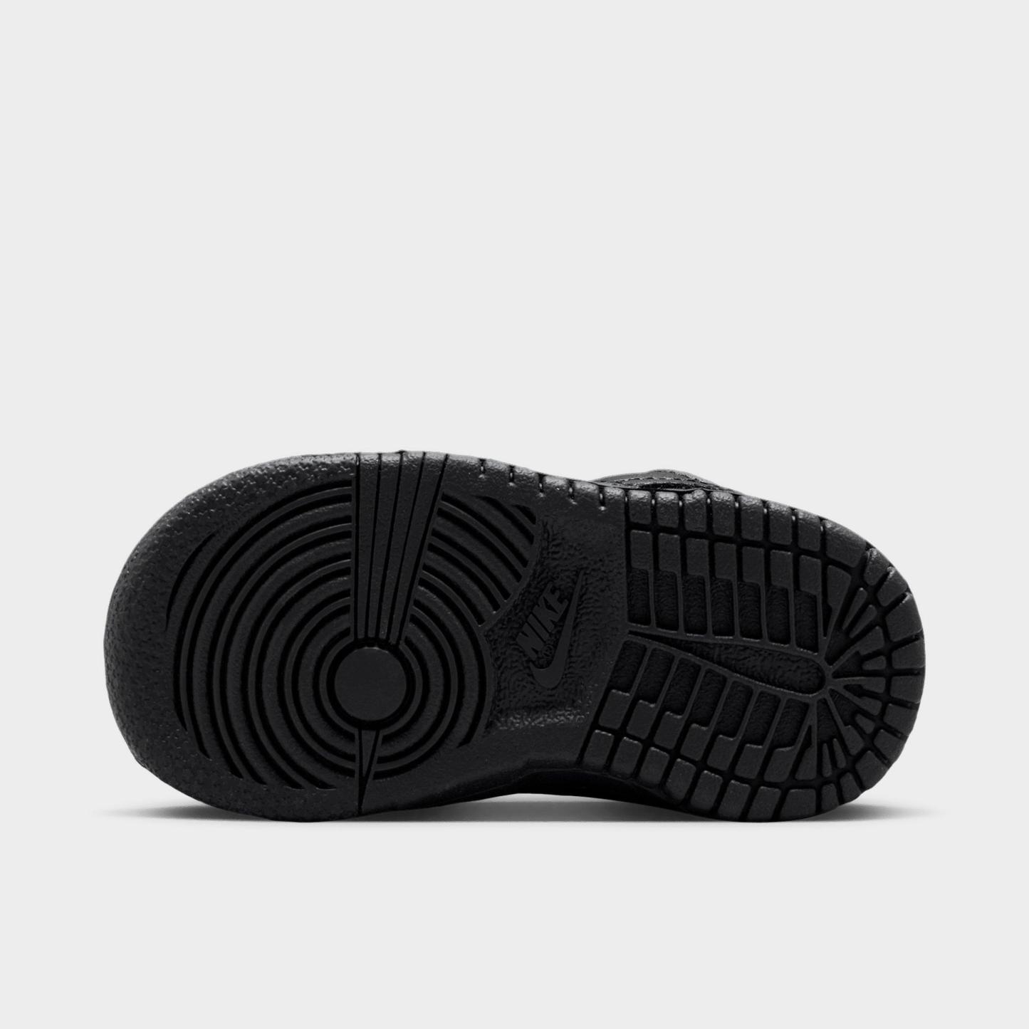 Kids' Toddler Nithtke Dunk Low Casual Shoes - Black - Bottom view