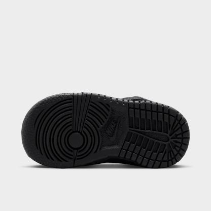 Kids' Toddler Nithtke Dunk Low Casual Shoes - Black - Bottom view