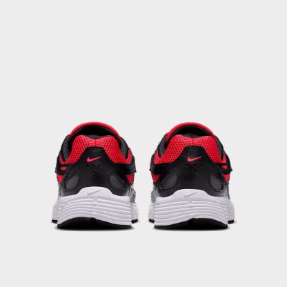 Big Kids' Nithtke P-6000 Casual Shoes - University Red/Metallic Silver/Dark Smoke Grey/Black - Back view