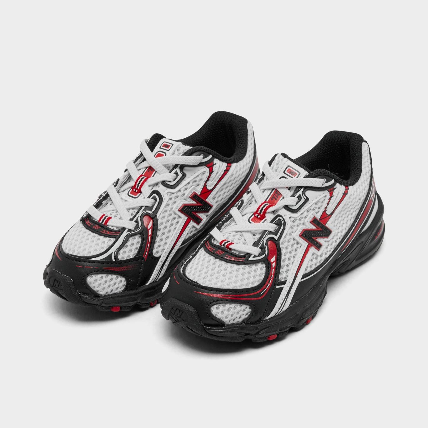 Kids' Toddler New Balance 740 Stretch Lace Casual Shoes - White/Black/Red - view 2