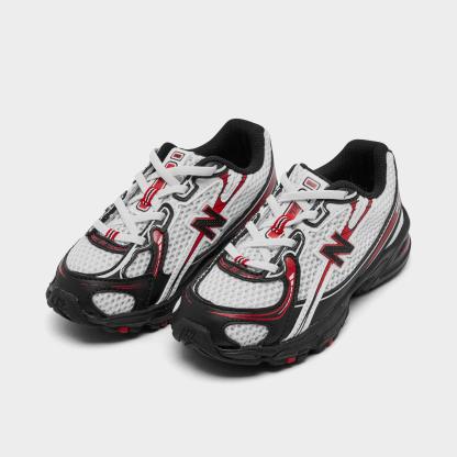 Kids' Toddler New Balance 740 Stretch Lace Casual Shoes - White/Black/Red - view 2