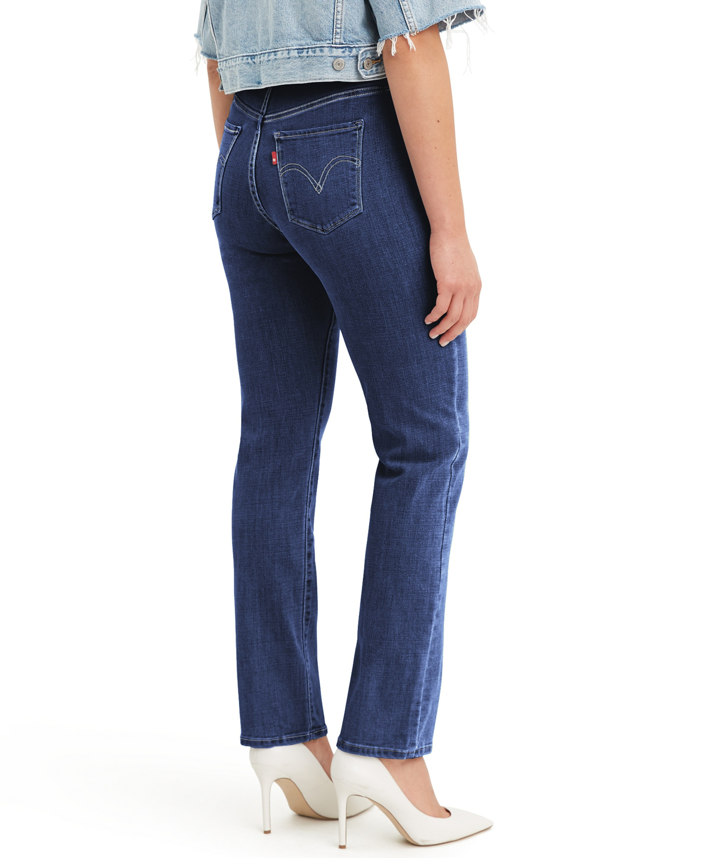 Levi's Women's Classic Mid-Rise Straight-Leg Jeans - Lapis Dark Horse