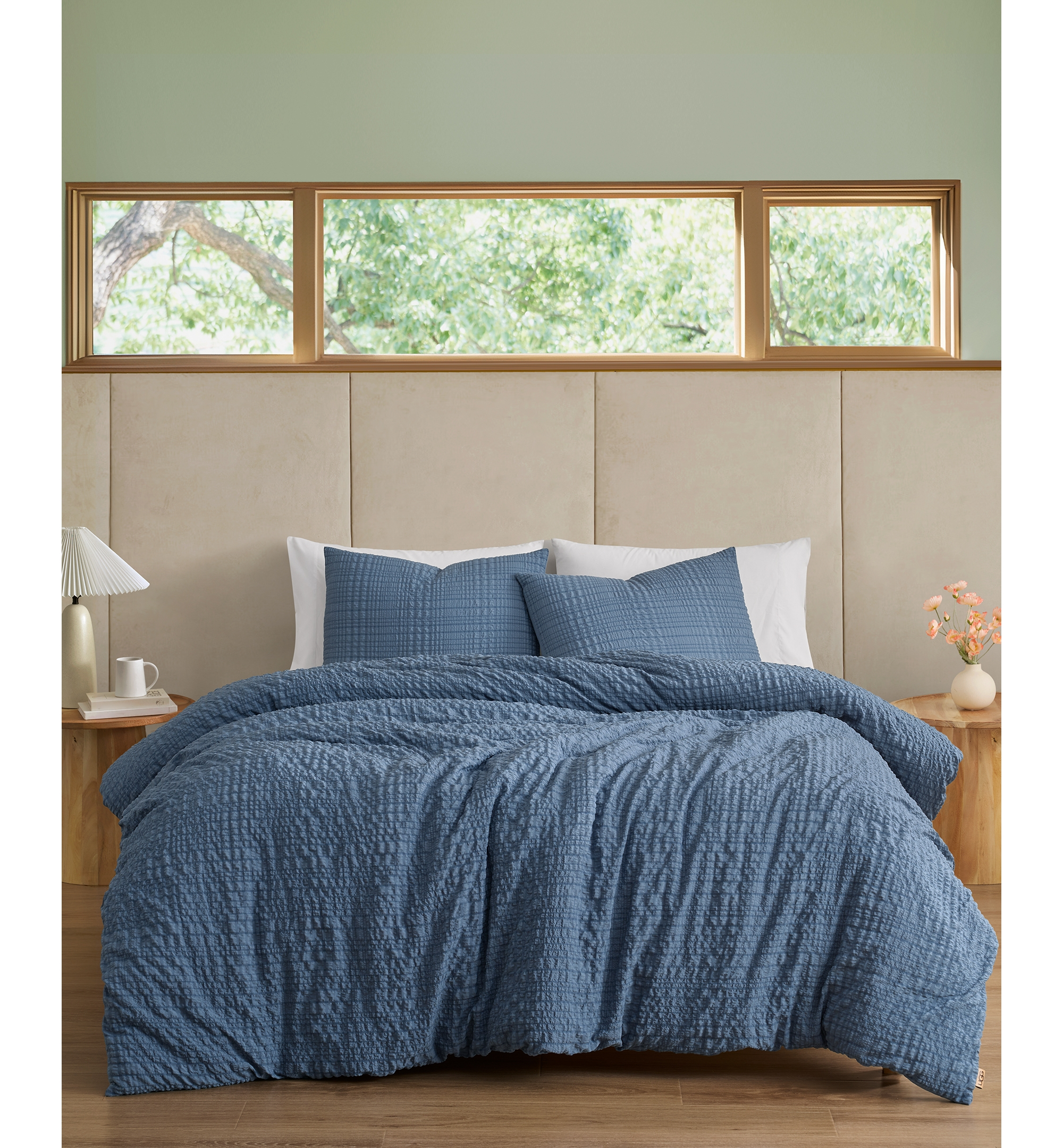 UGG® Devon Seersucker 3-Piece Comforter Sets - Rosewood